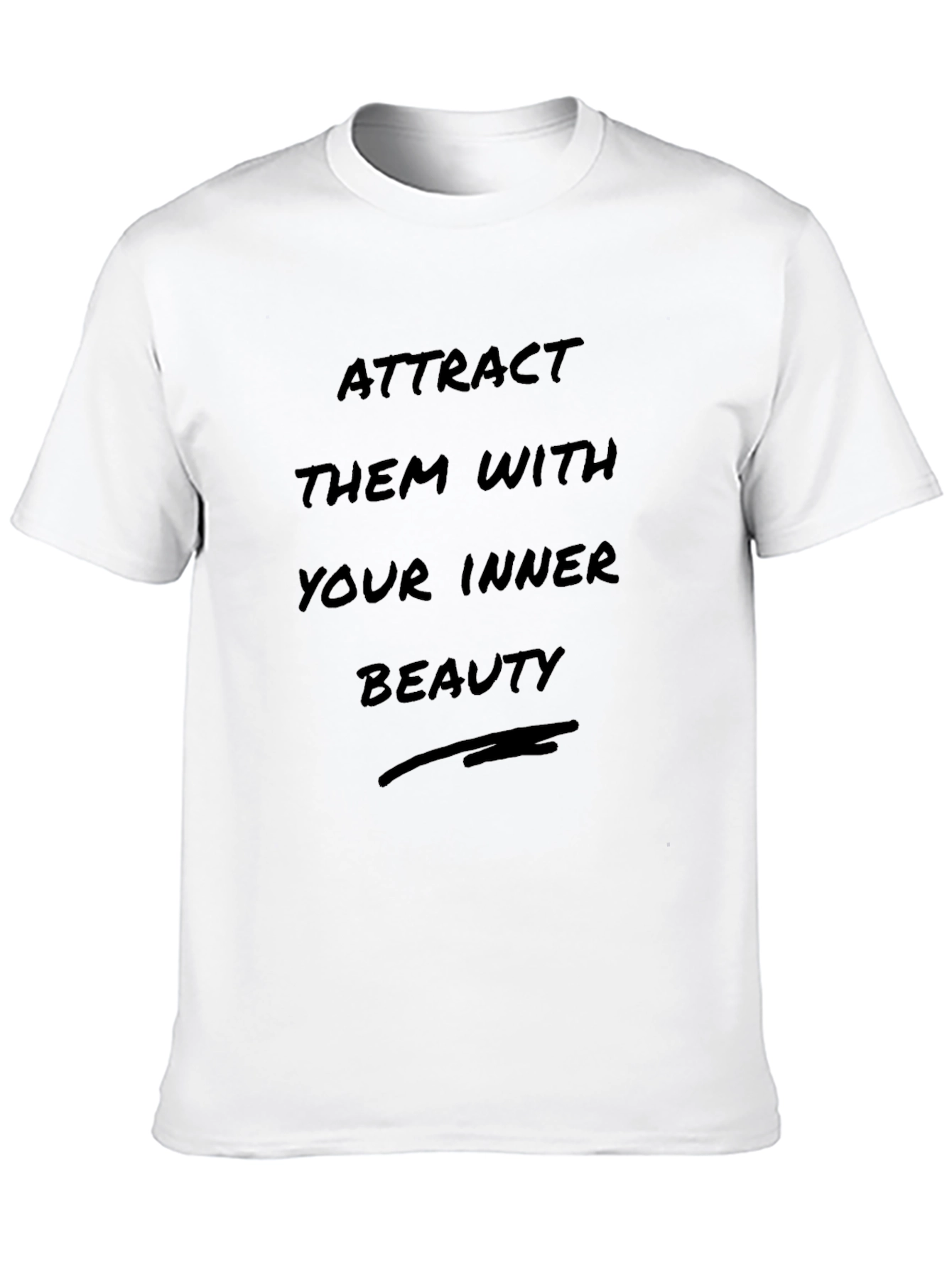 Black Attract Them With Your Inner Beauty T-Shirt view 10
