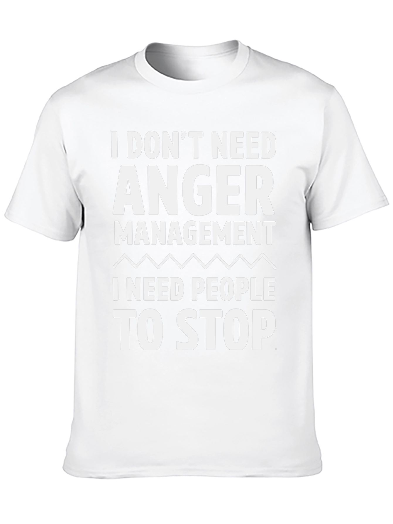 Black Funny Anger Management T-Shirt - Stop Annoying People! view 10