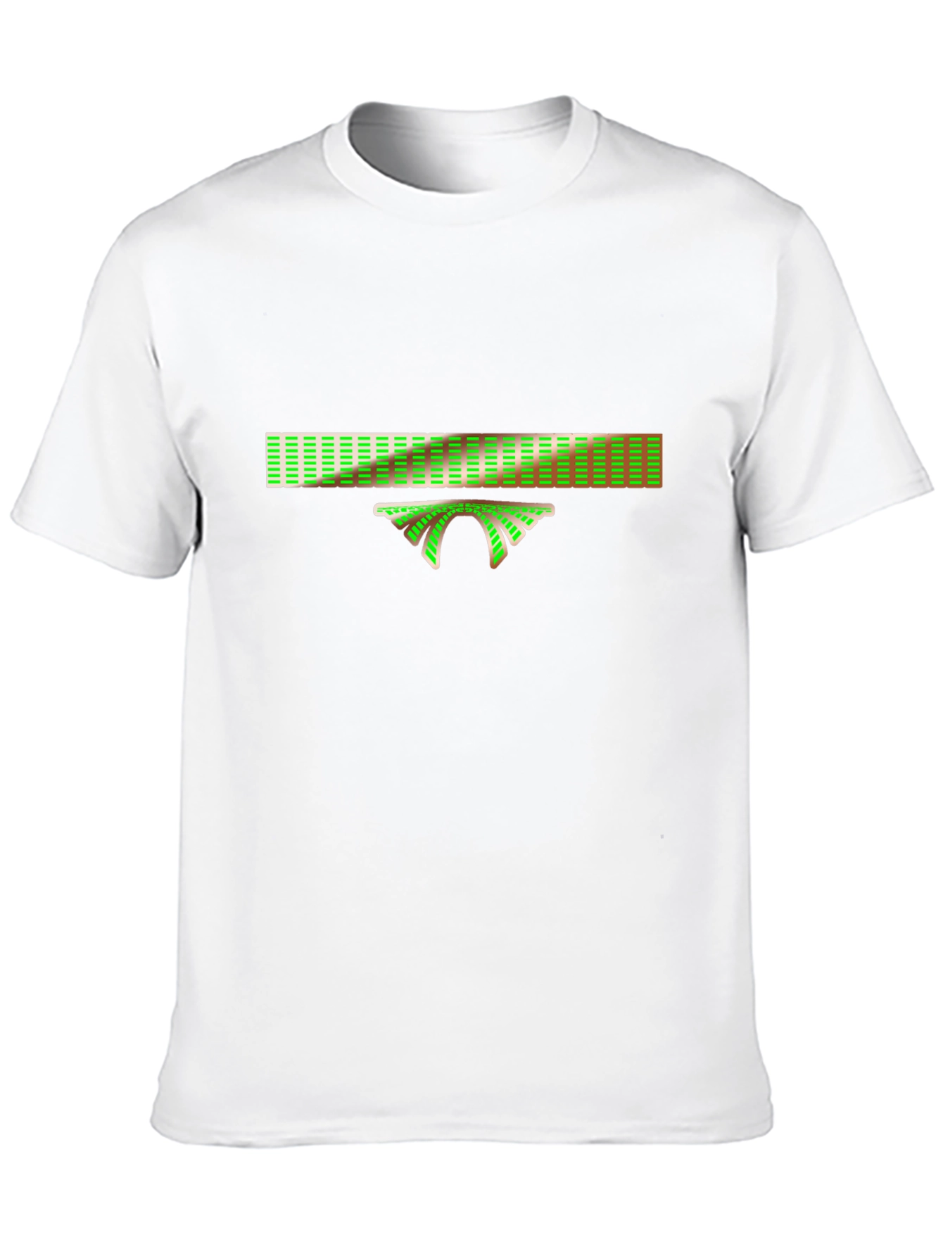 Black Retro Green Bridge Graphic Tee - Cool Design, Black T-Shirt view 10