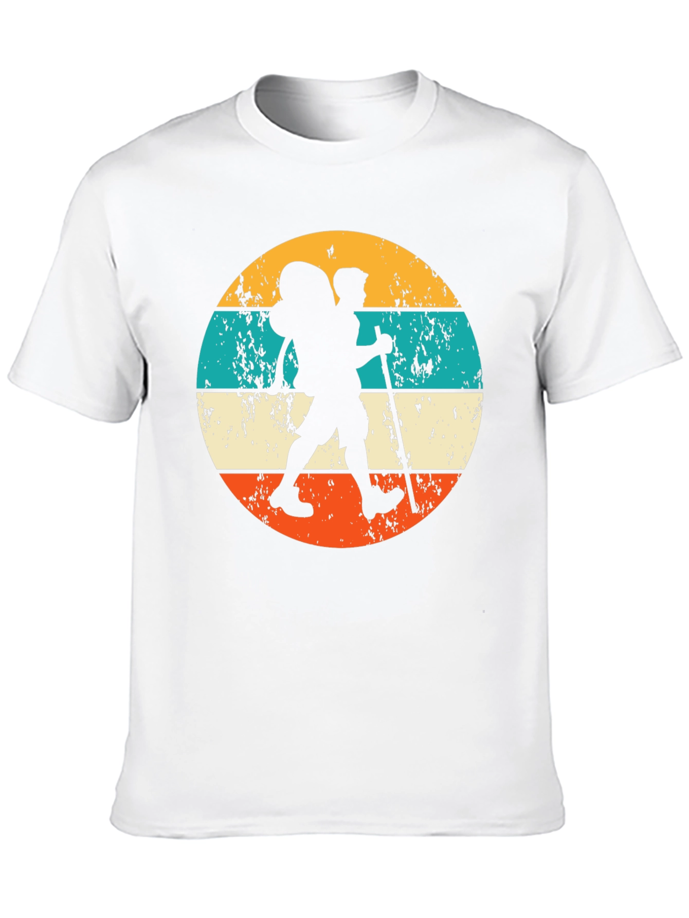 Black Hiking Retro T-Shirt - Vintage Outdoor Adventure Tee view 10