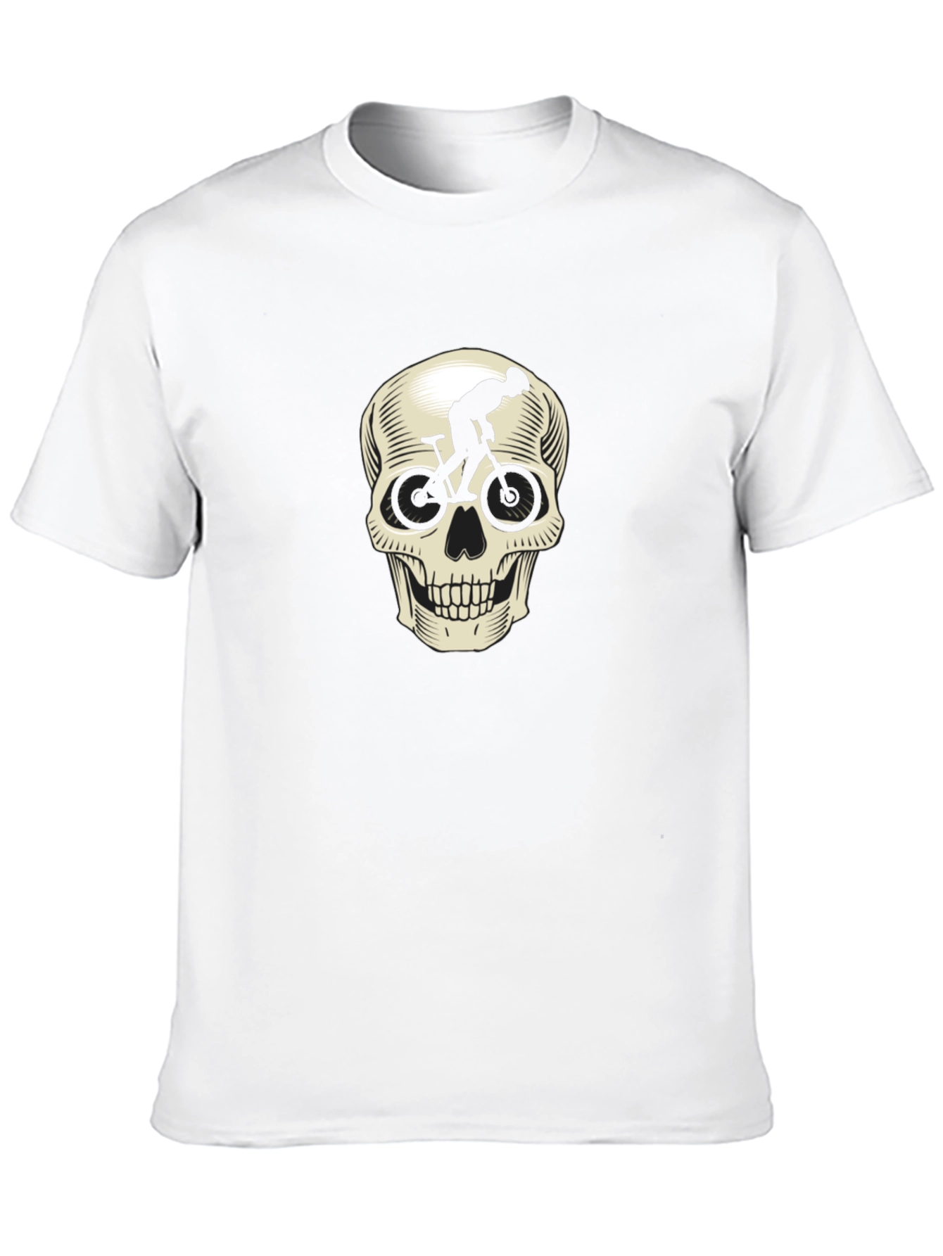 Black Skull Cycling T-Shirt - Ride or Die Graphic Tee view 10