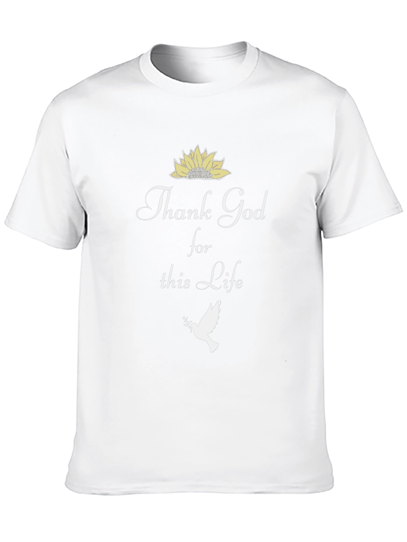 Black Thank God for This Life T-Shirt view 10