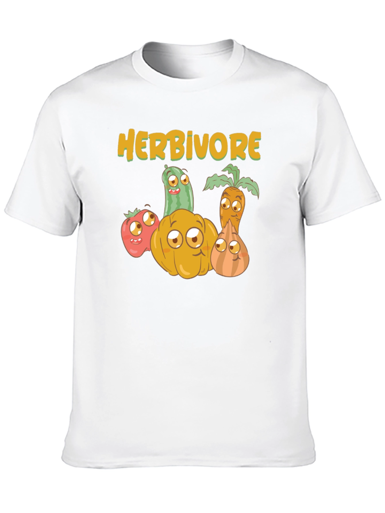 Herbivore Vegan T-Shirt - Cute Vegetable Design - 10