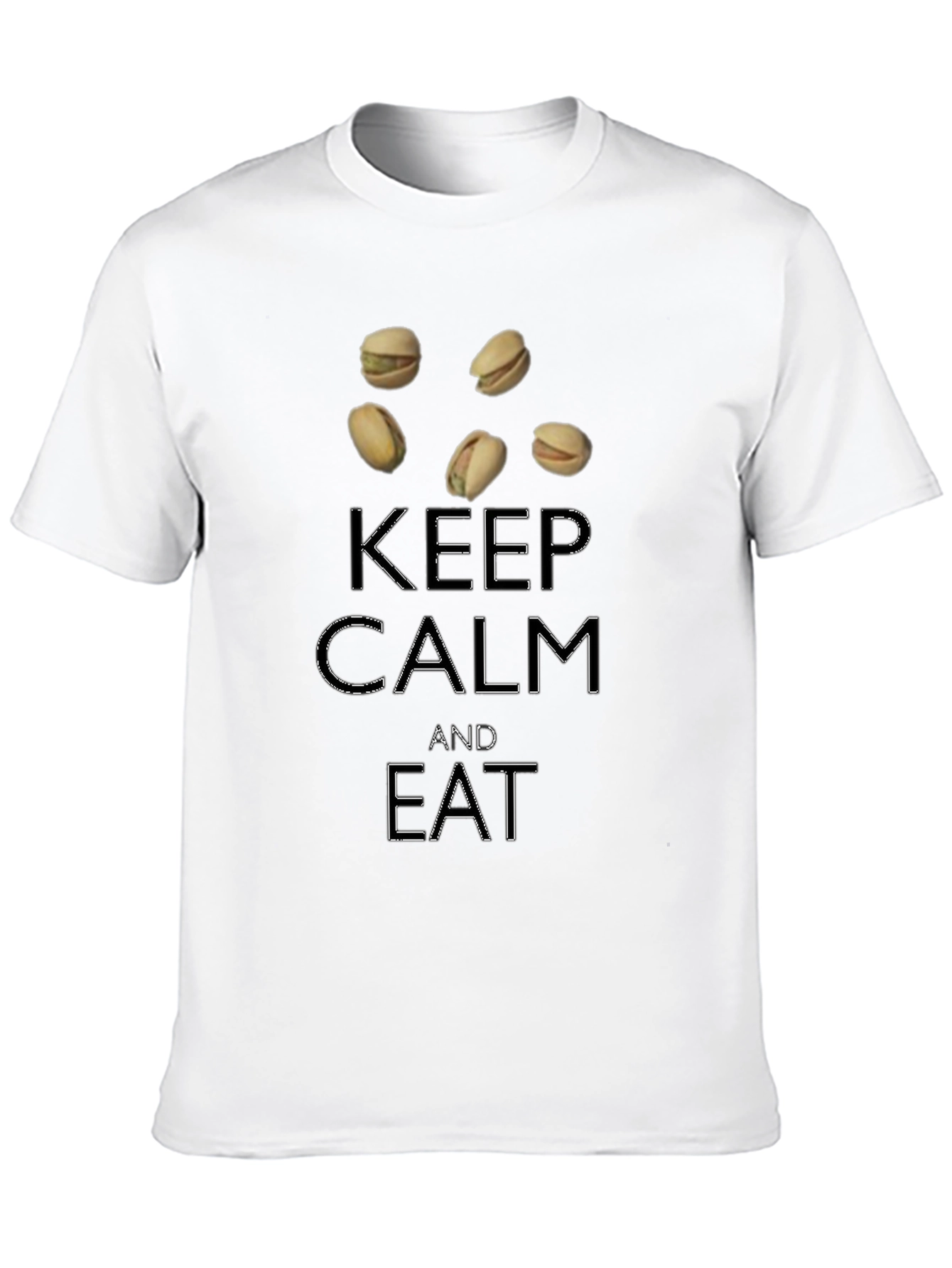 Black Keep Calm and Eat Pistachios T-Shirt view 10