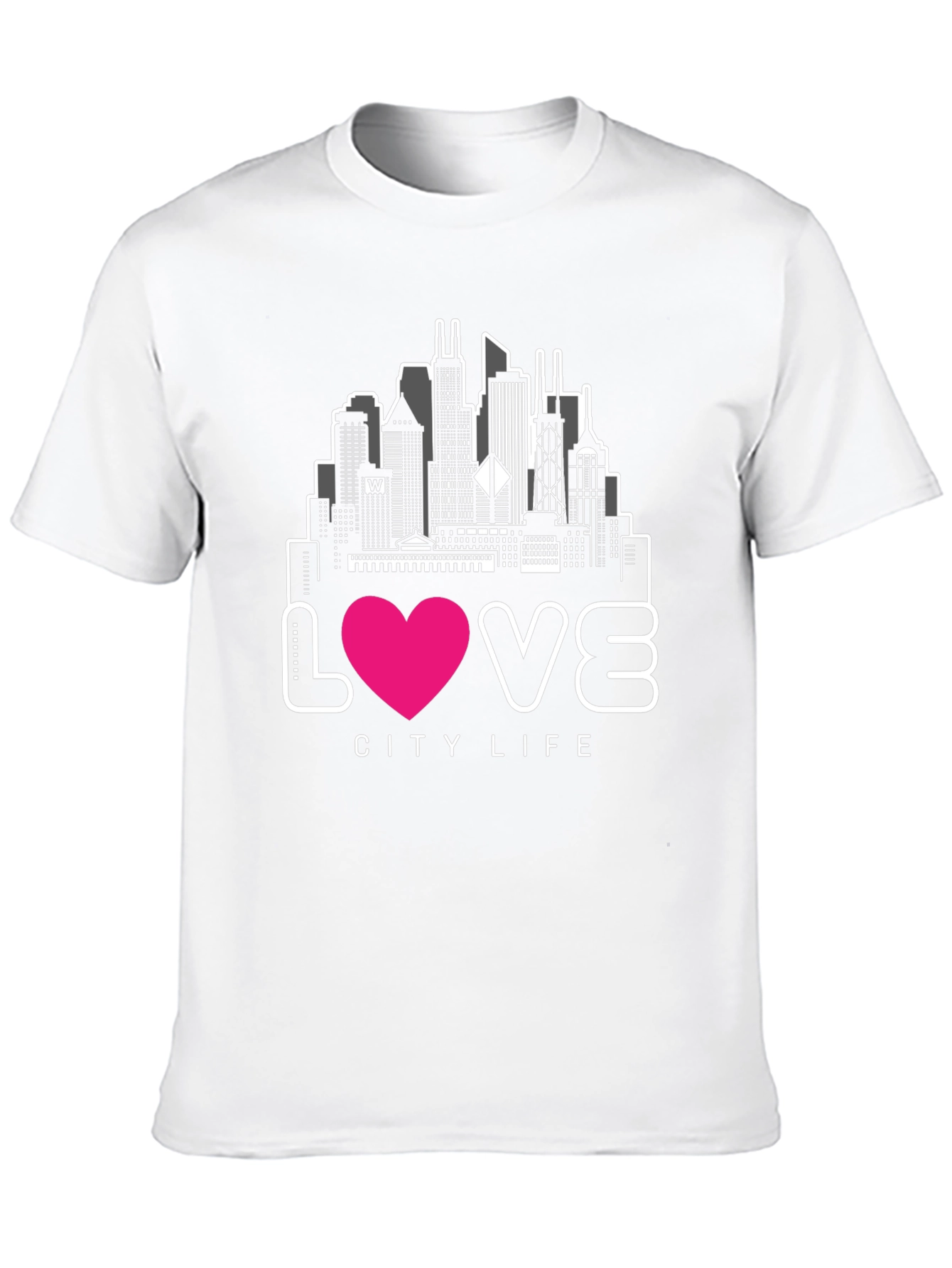 Black Love City Life Graphic Tee - Black view 10