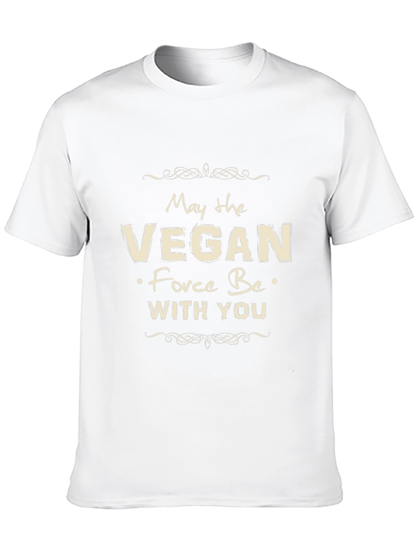 Vegan Force Be With You Black T-Shirt - 10
