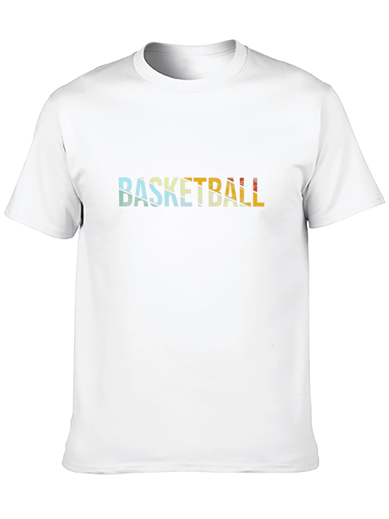 Black Retro Basketball Graphic Tee - Black Cotton T-Shirt view 10