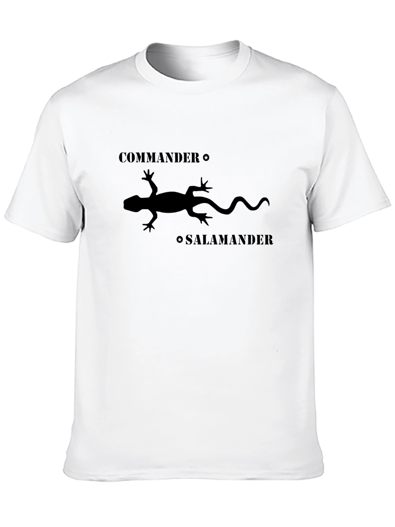 Black Commander Salamander Graphic T-Shirt view 10