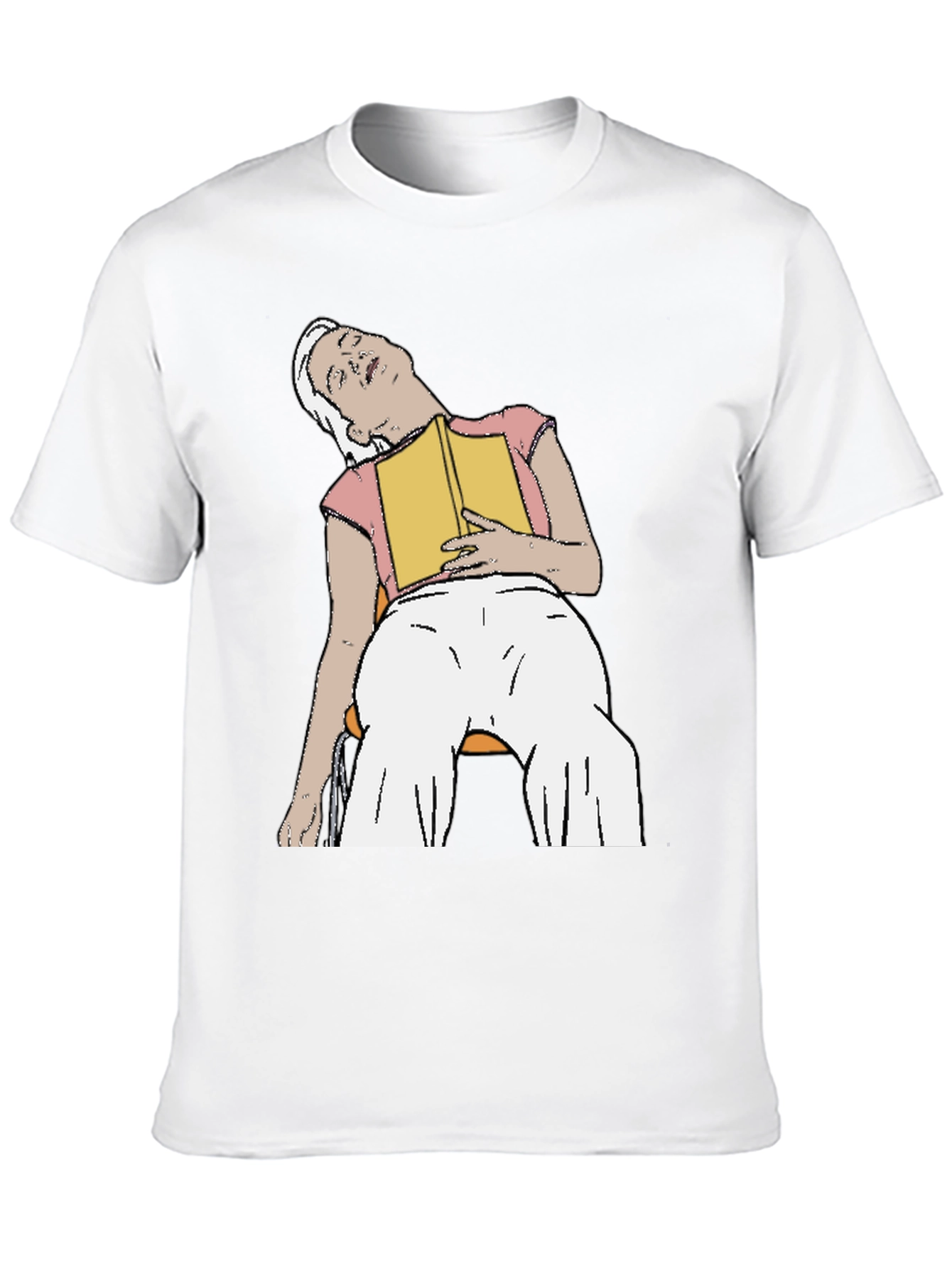 Black Snoozing Reader Graphic Tee - Black T-Shirt view 10