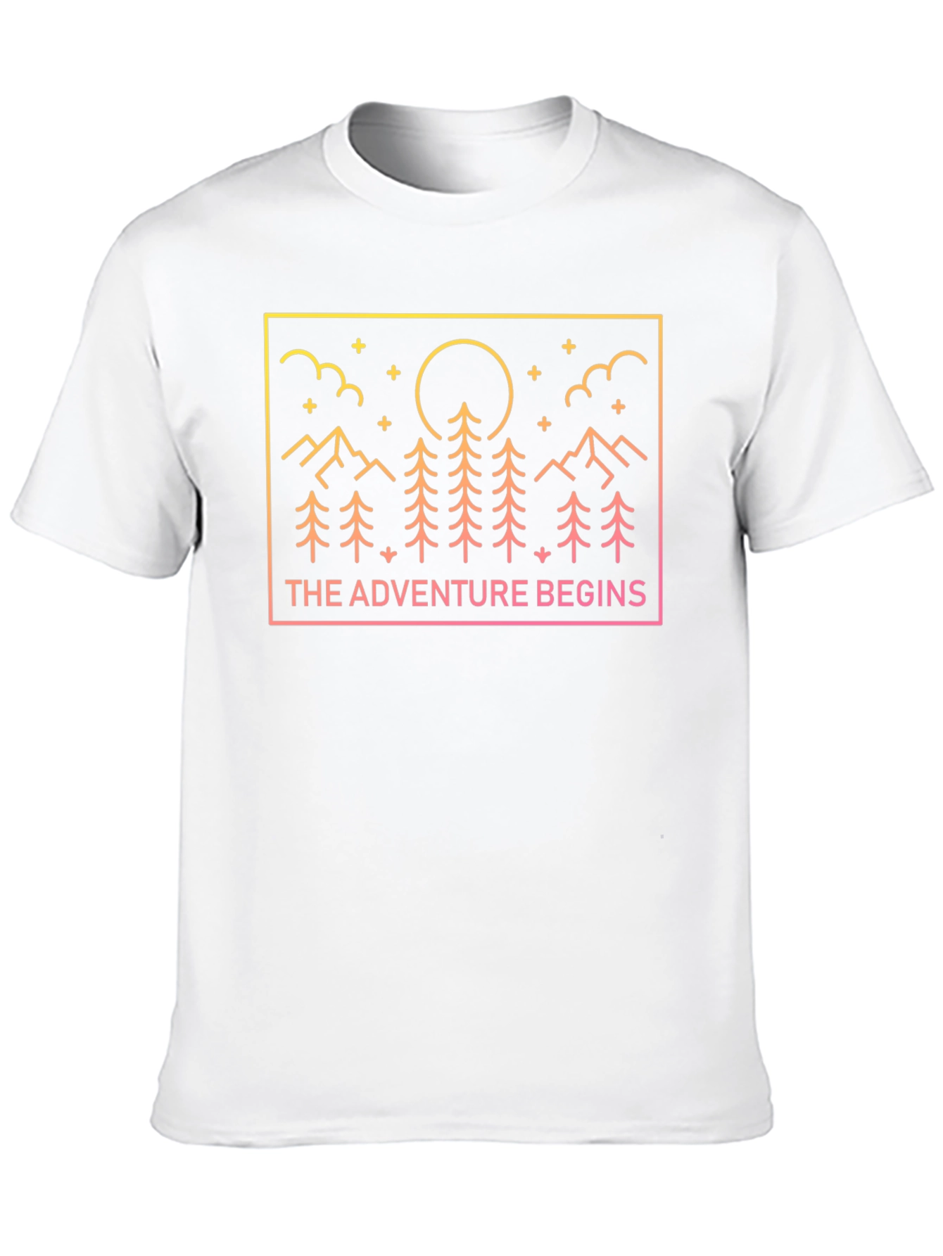 Black Adventure Begins Graphic Tee view 10