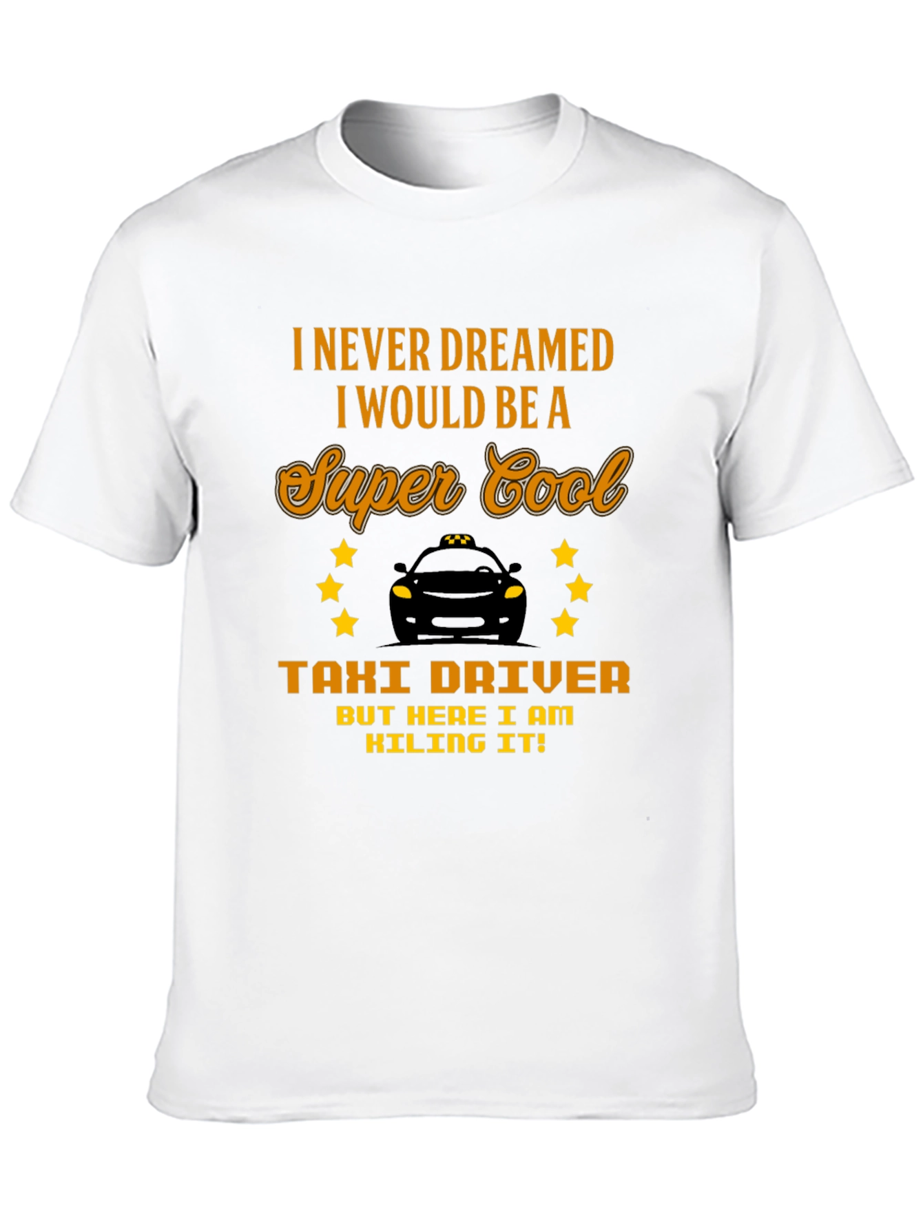 Black Super Cool Taxi Driver Graphic Tee view 10