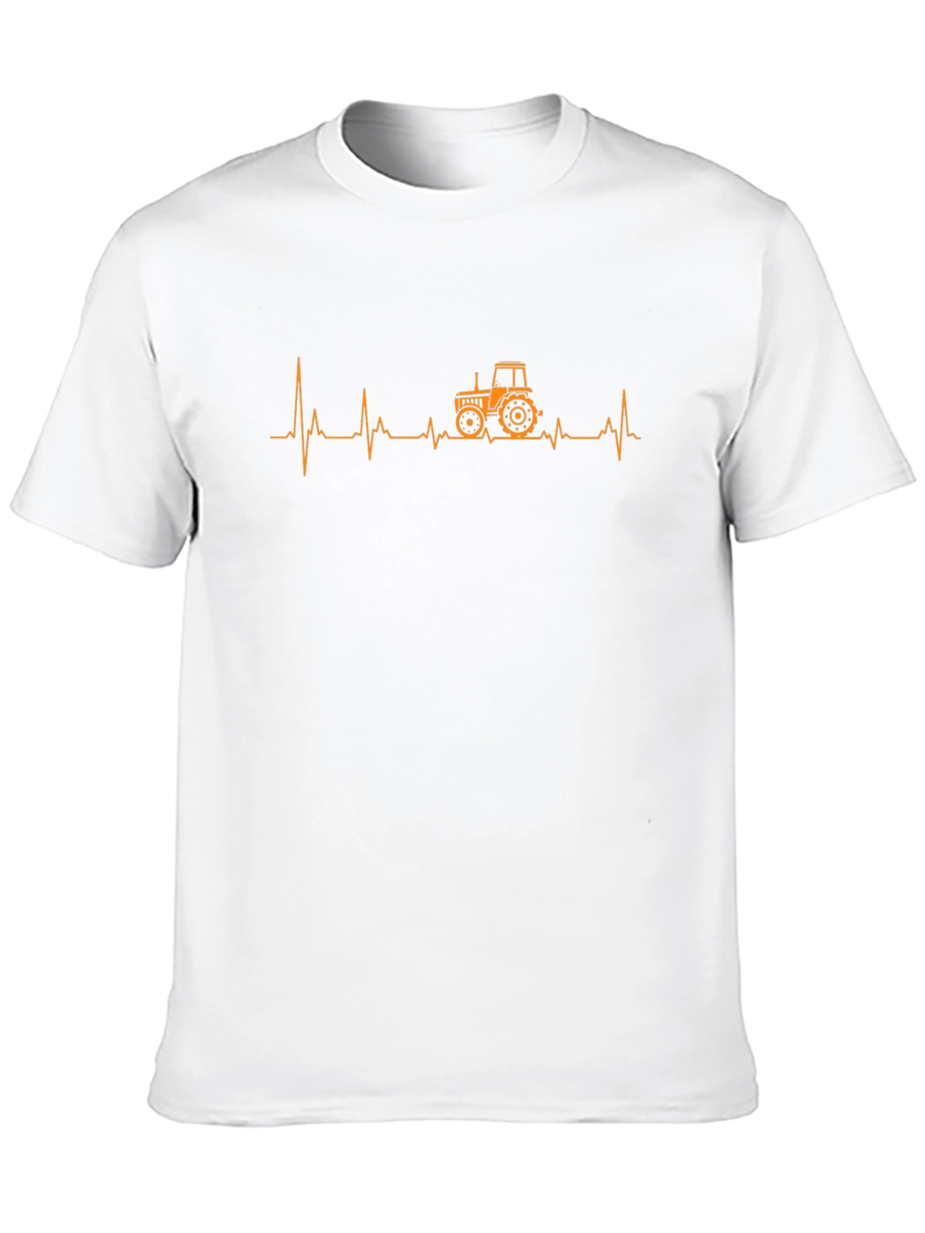 Black Tractor Heartbeat Graphic Tee - Black view 10