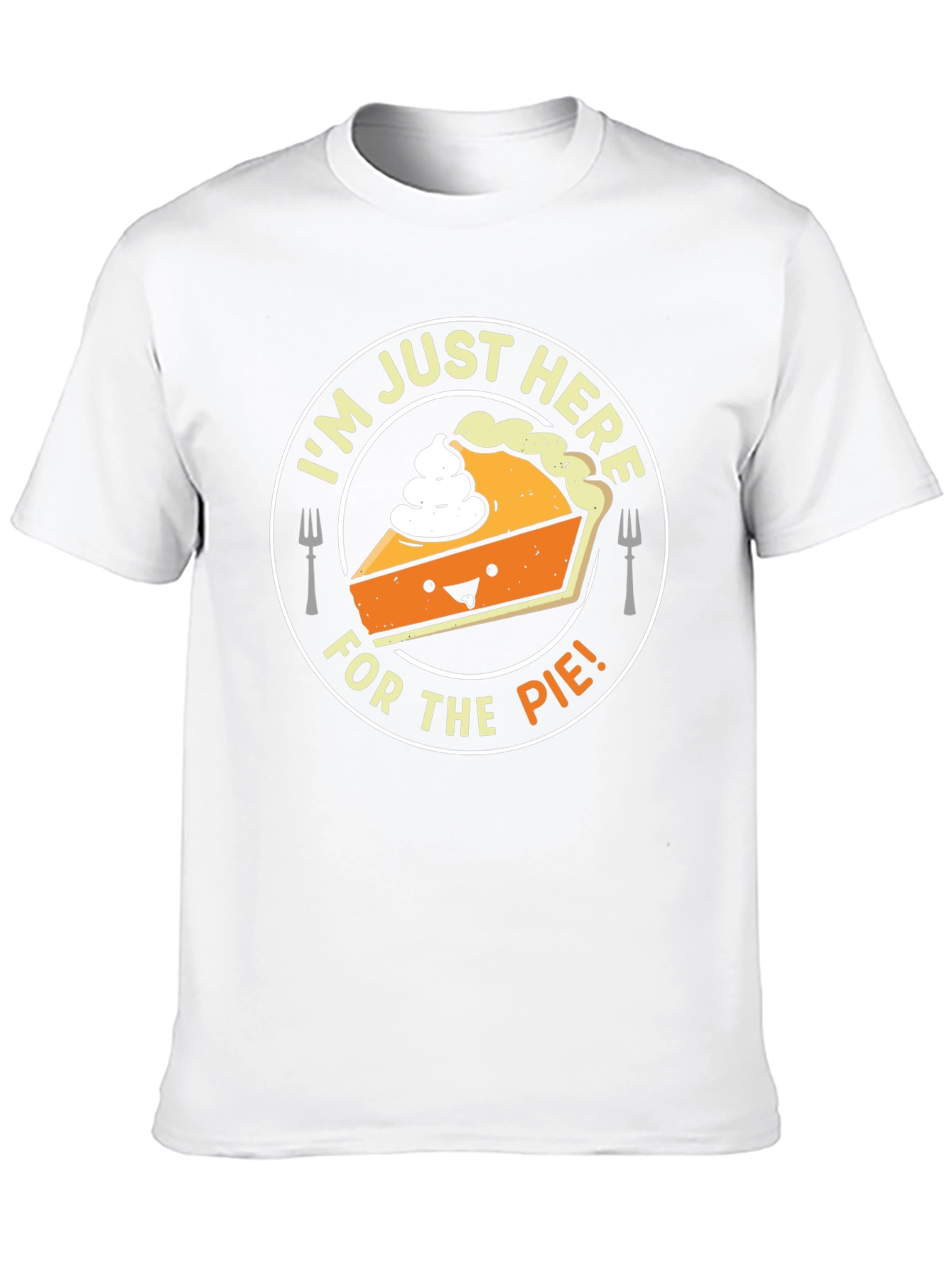 Black I'm Just Here For The Pie T-Shirt - Funny Thanksgiving Tee view 10