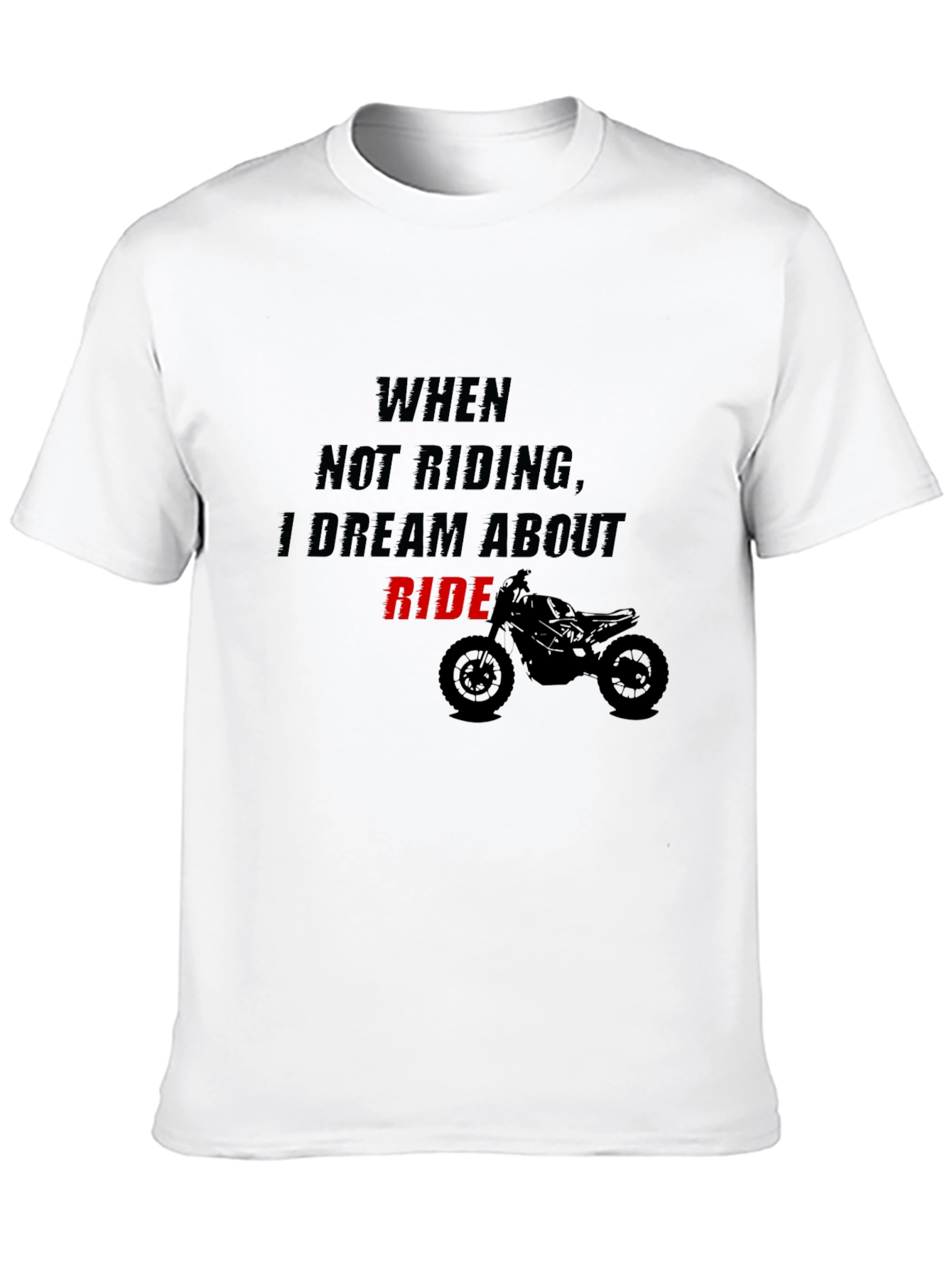 Black Motorcycle Ride Dream Graphic Tee view 10
