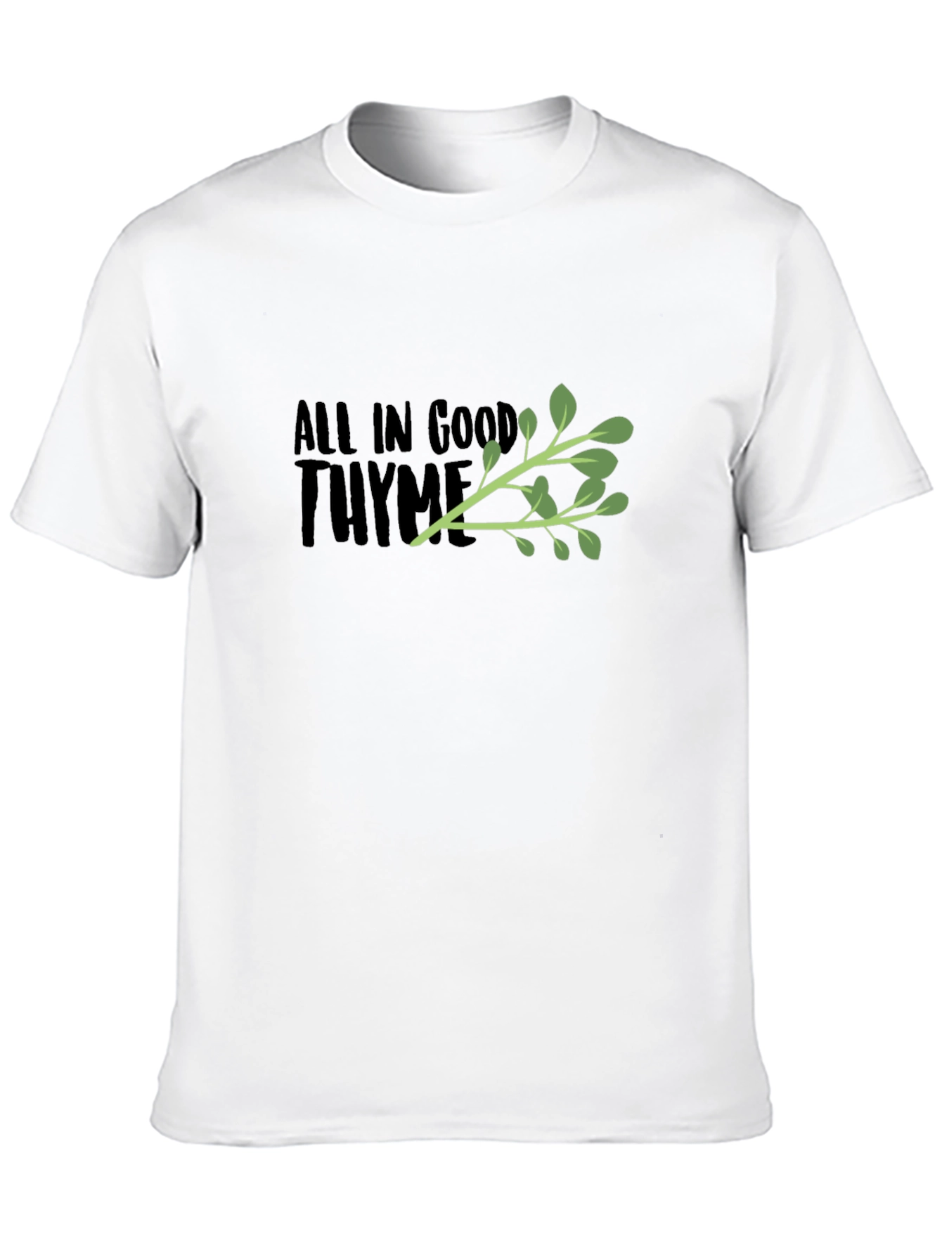 Black All in Good Thyme Graphic Tee view 10
