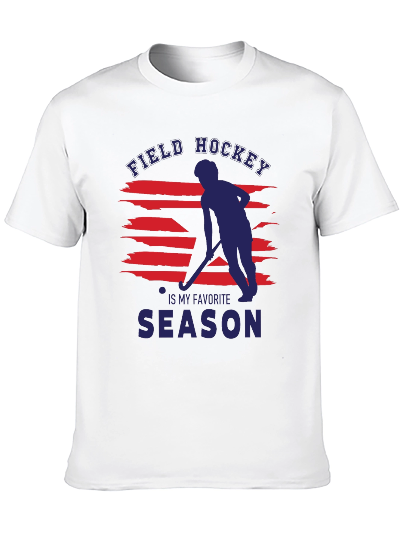 Black Field Hockey Favorite Season Graphic Tee view 10