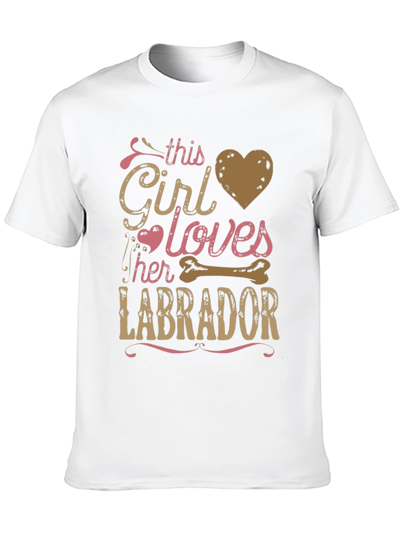 Black Girl Loves Labrador T-Shirt view 10