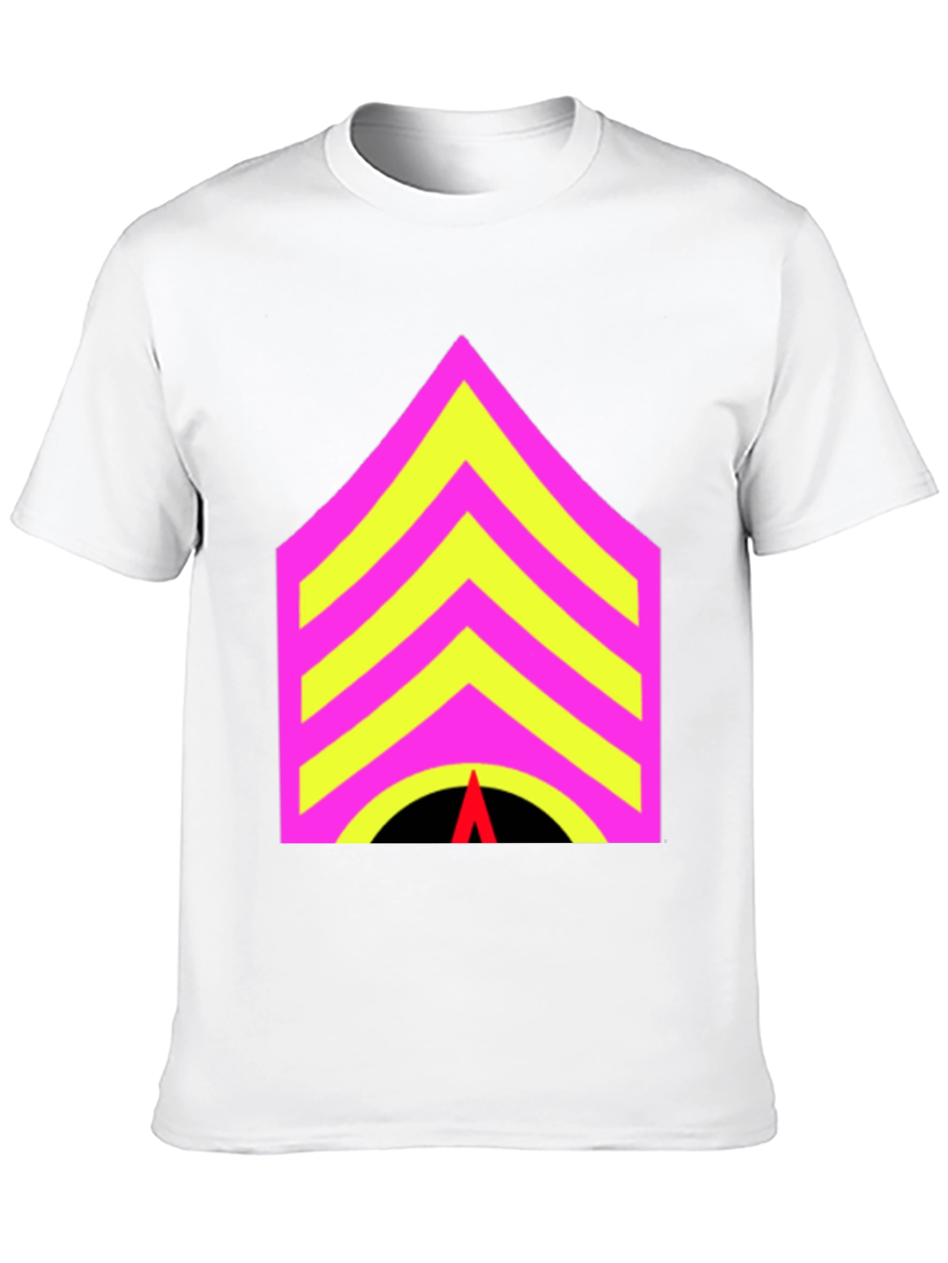 Black Sergeant Stripes Graphic Tee - Bold Statement Style view 10