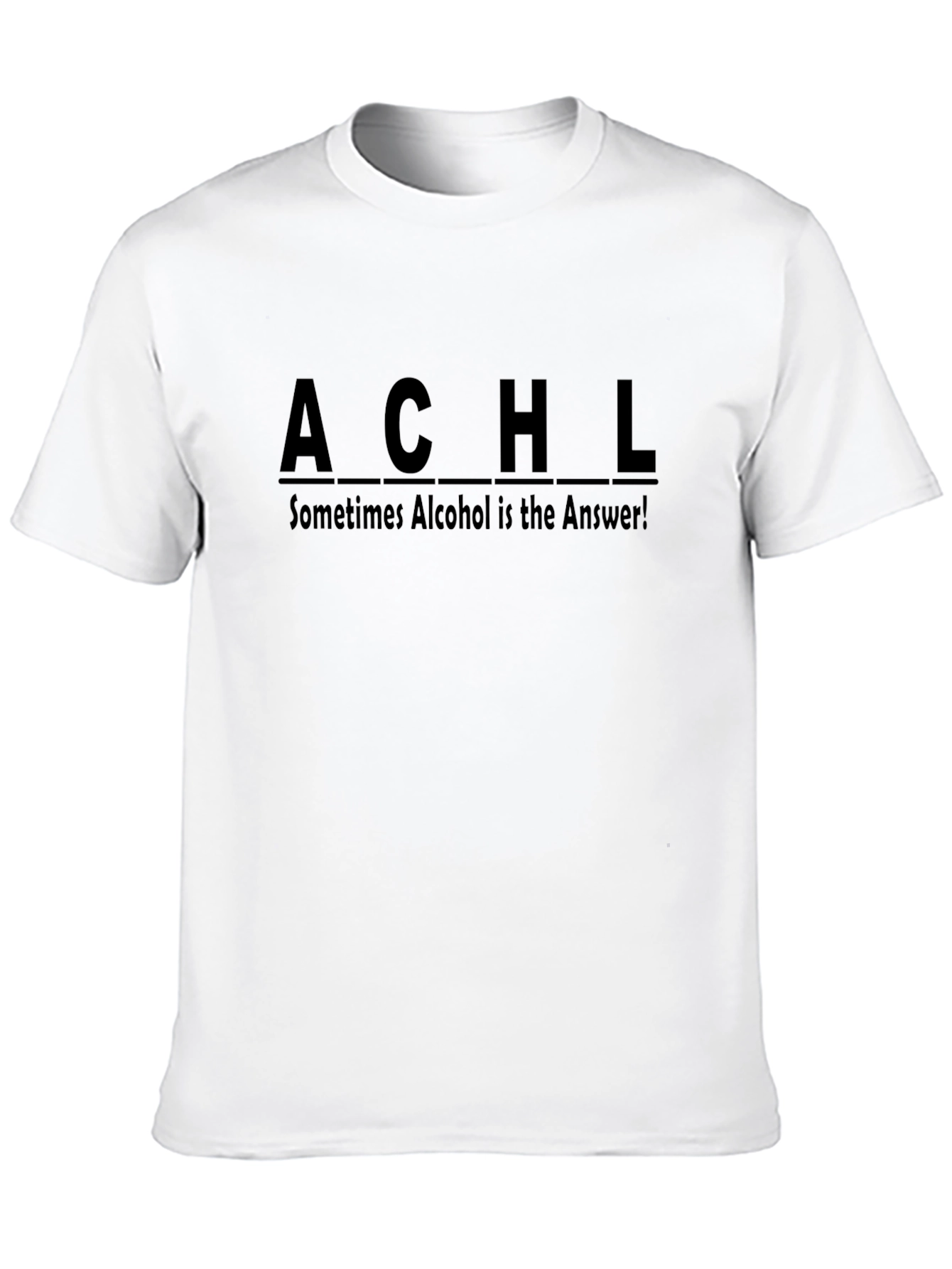 Black Sometimes Alcohol is the Answer T-Shirt view 10