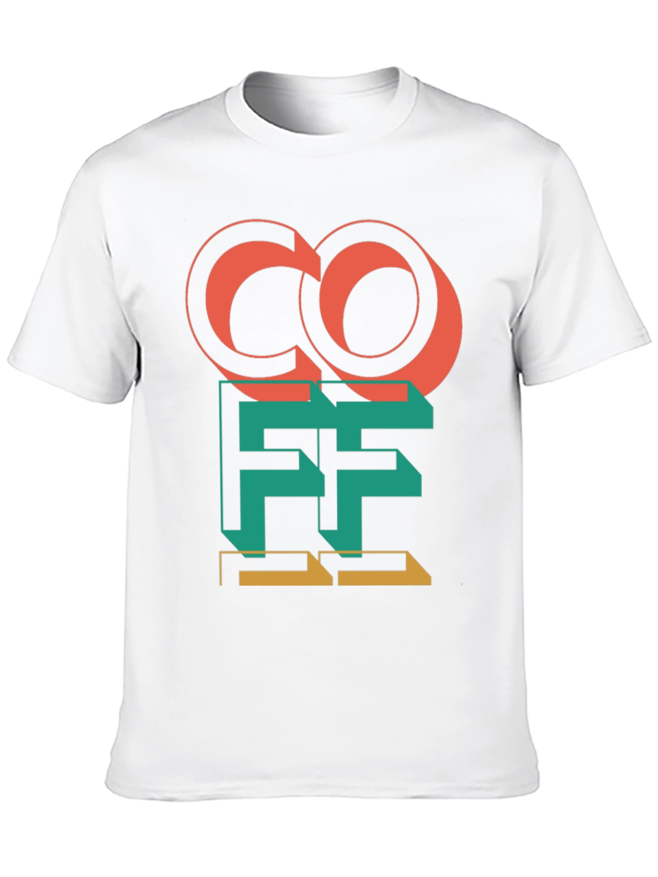 Black Retro Coffee Graphic Tee - Black Cotton Blend view 10