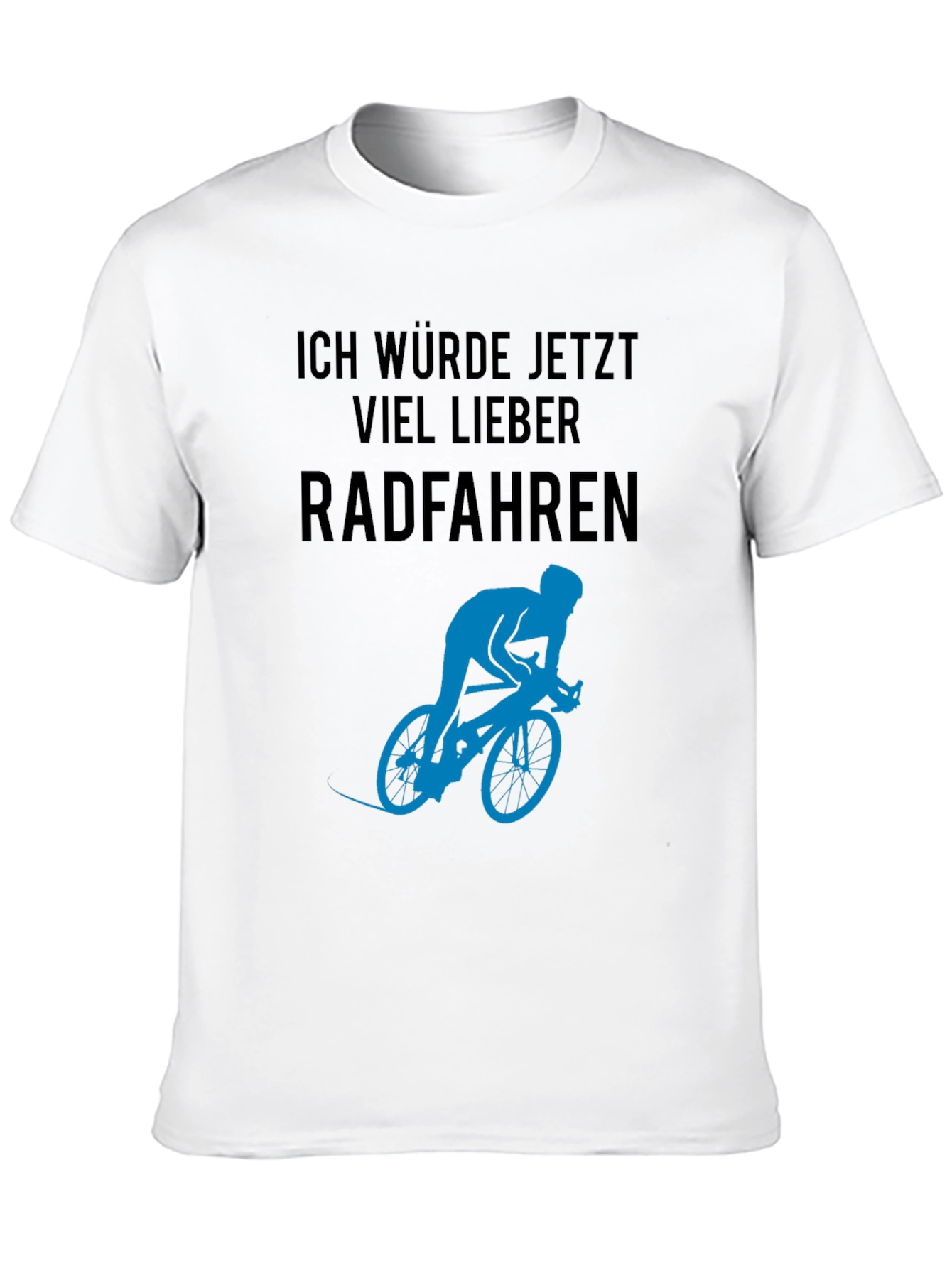 Black Ich Würde Jetzt Viel Lieber Radfahren T-Shirt view 10