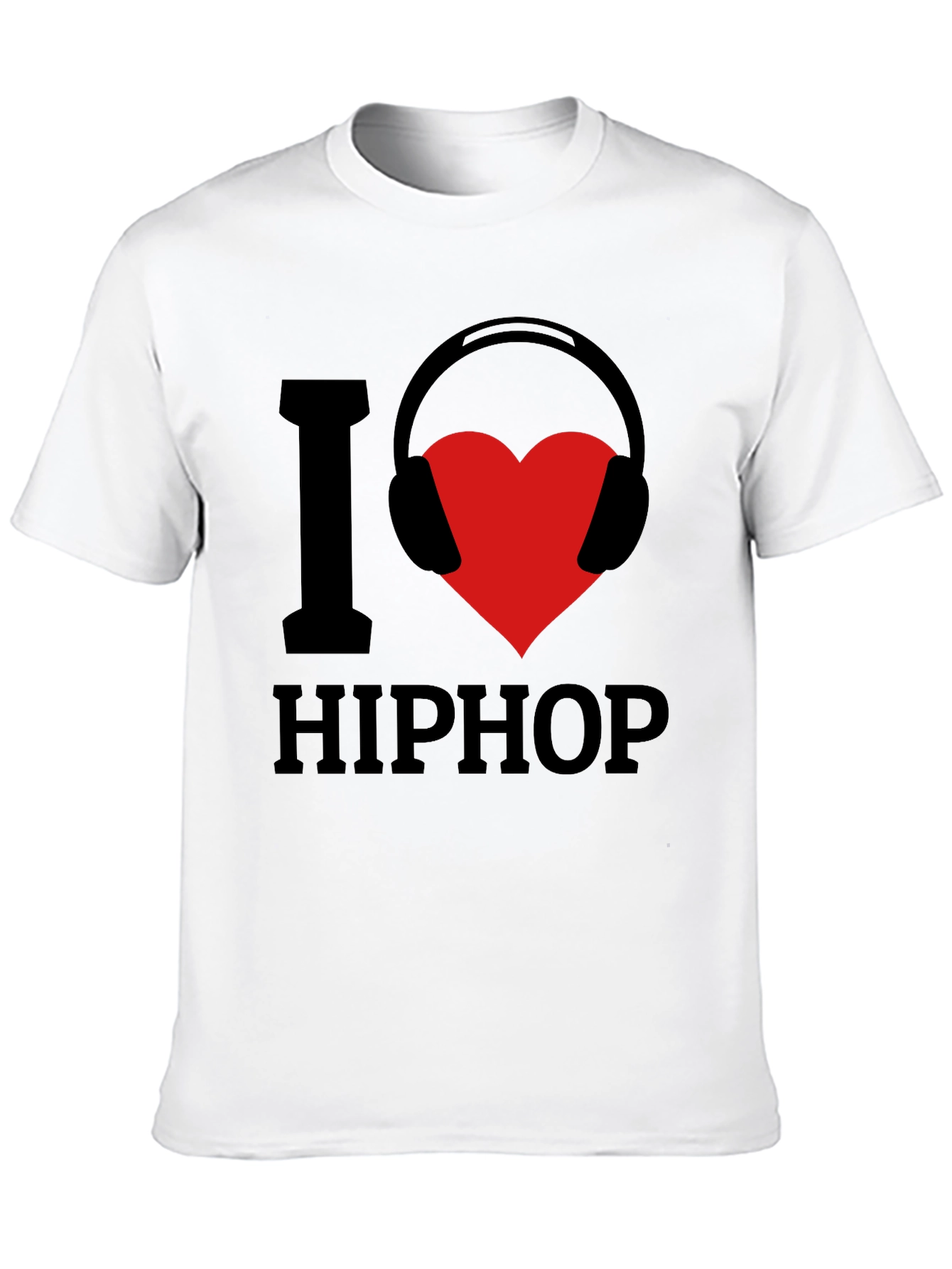 Black I Love Hip Hop Graphic T-Shirt view 10
