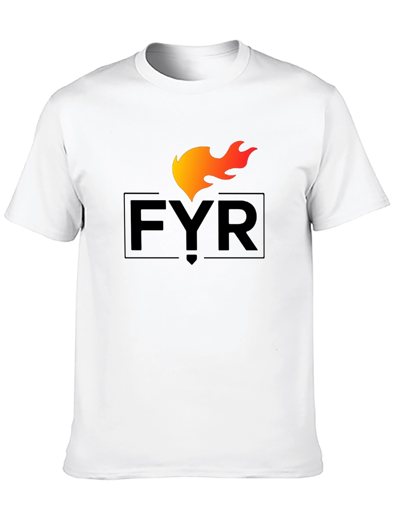 Black FYR Flame Graphic Tee - Black Cotton Blend view 10