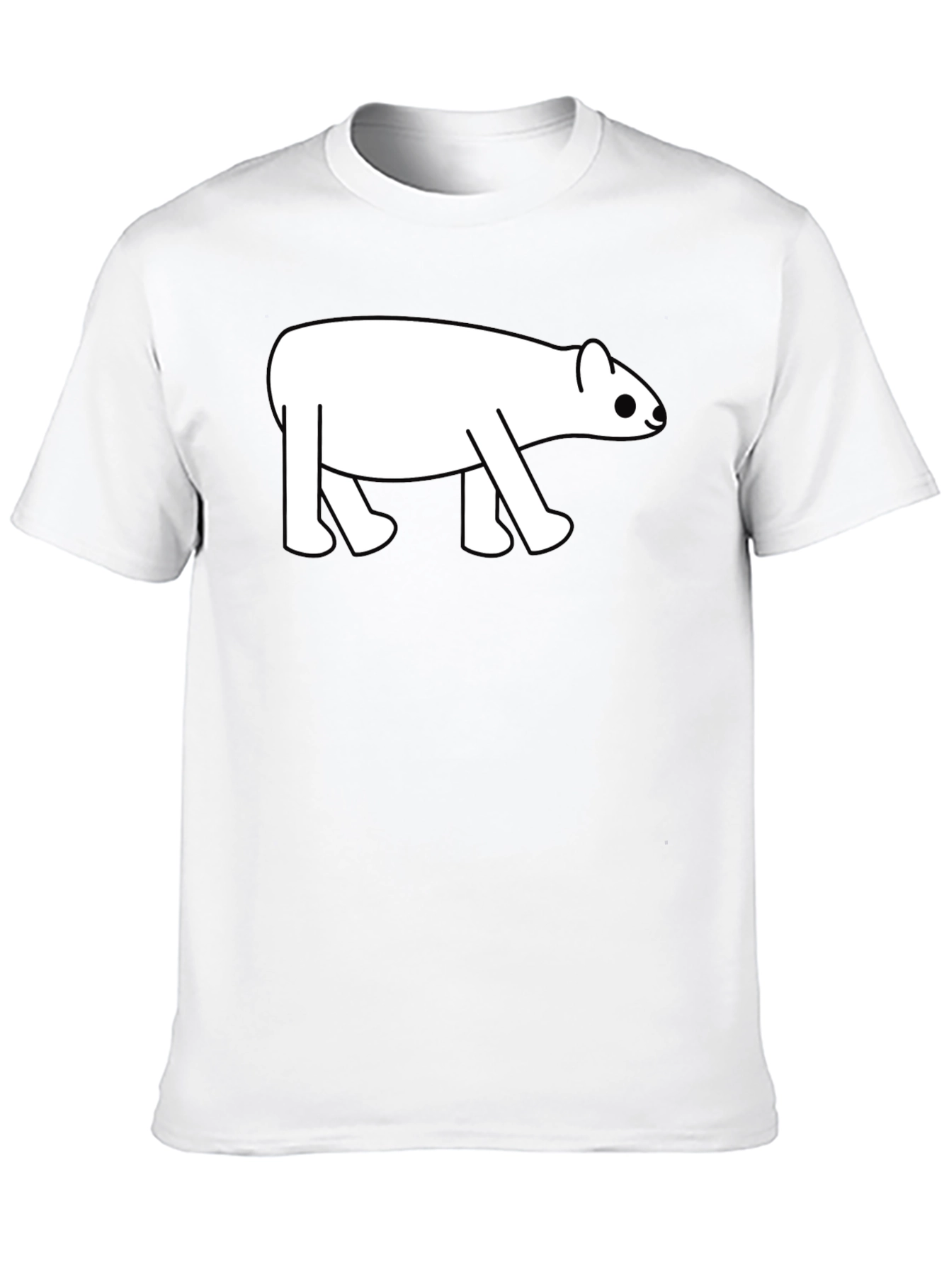 Black Cute Tapir Graphic Tee - Black Cotton Blend T-Shirt view 10