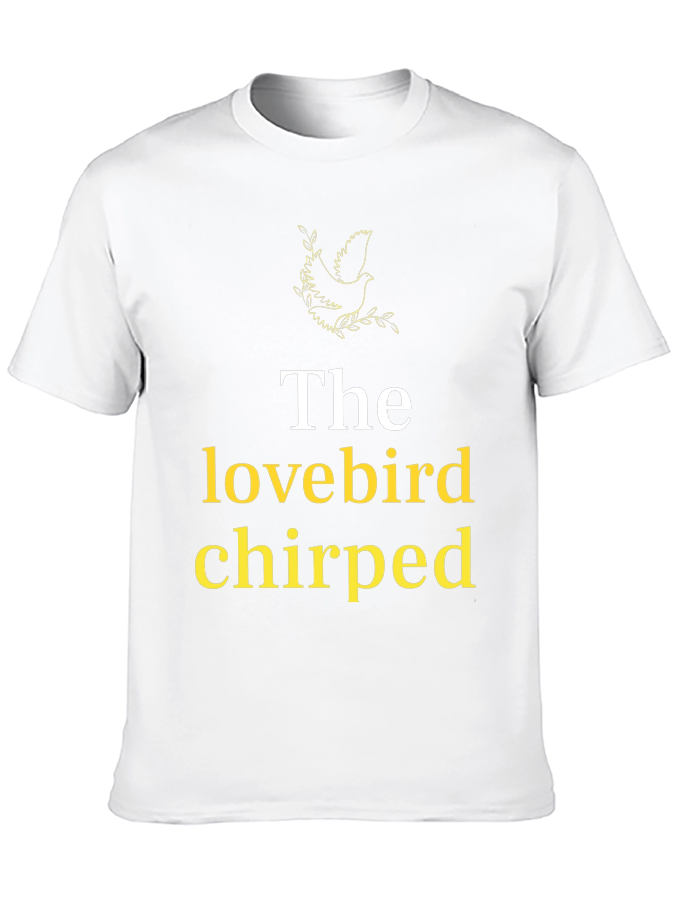 Black The Lovebird Chirped T-Shirt - Soft Cotton Blend view 10