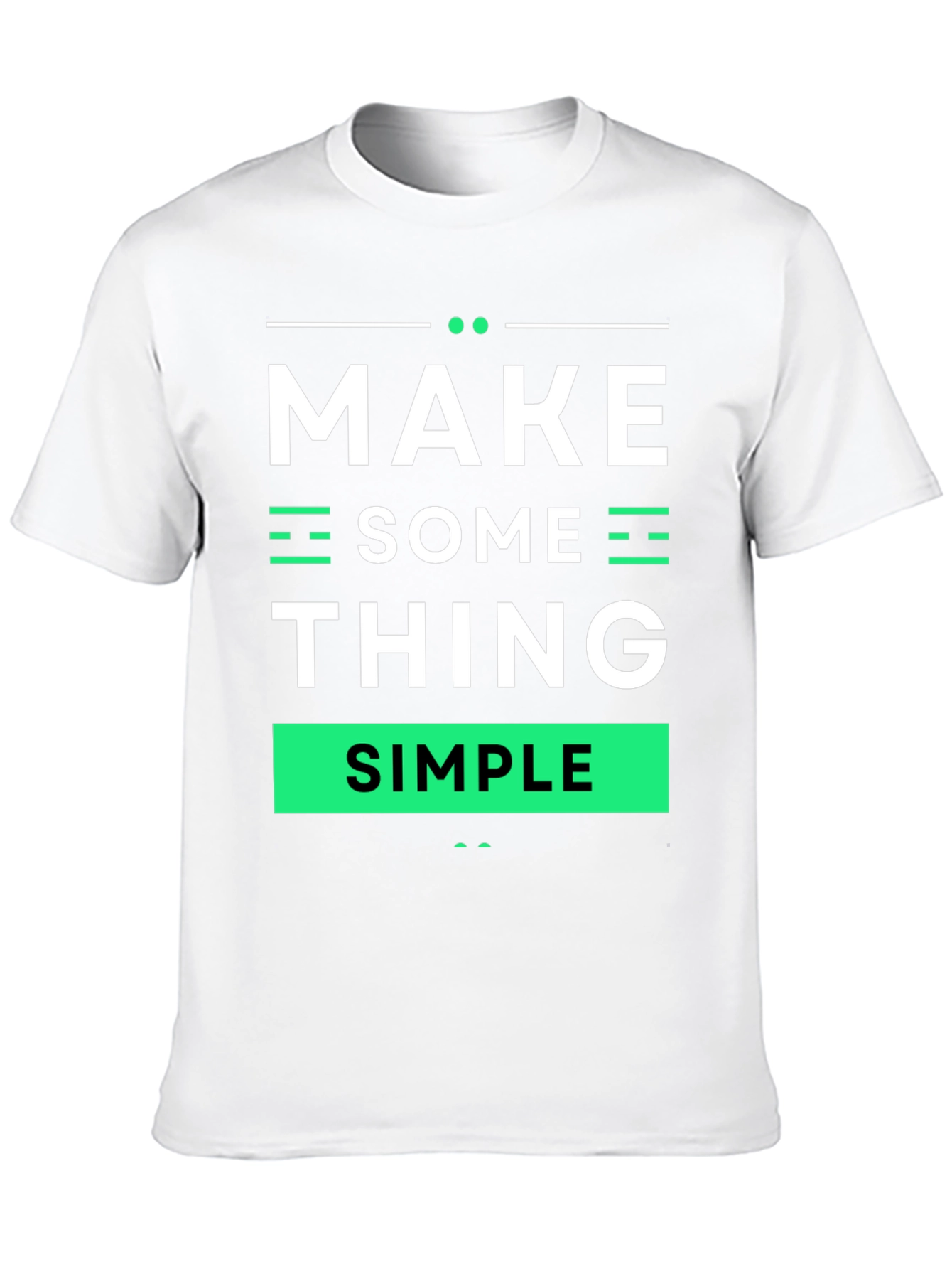 Black Make Something Simple Graphic Tee view 10