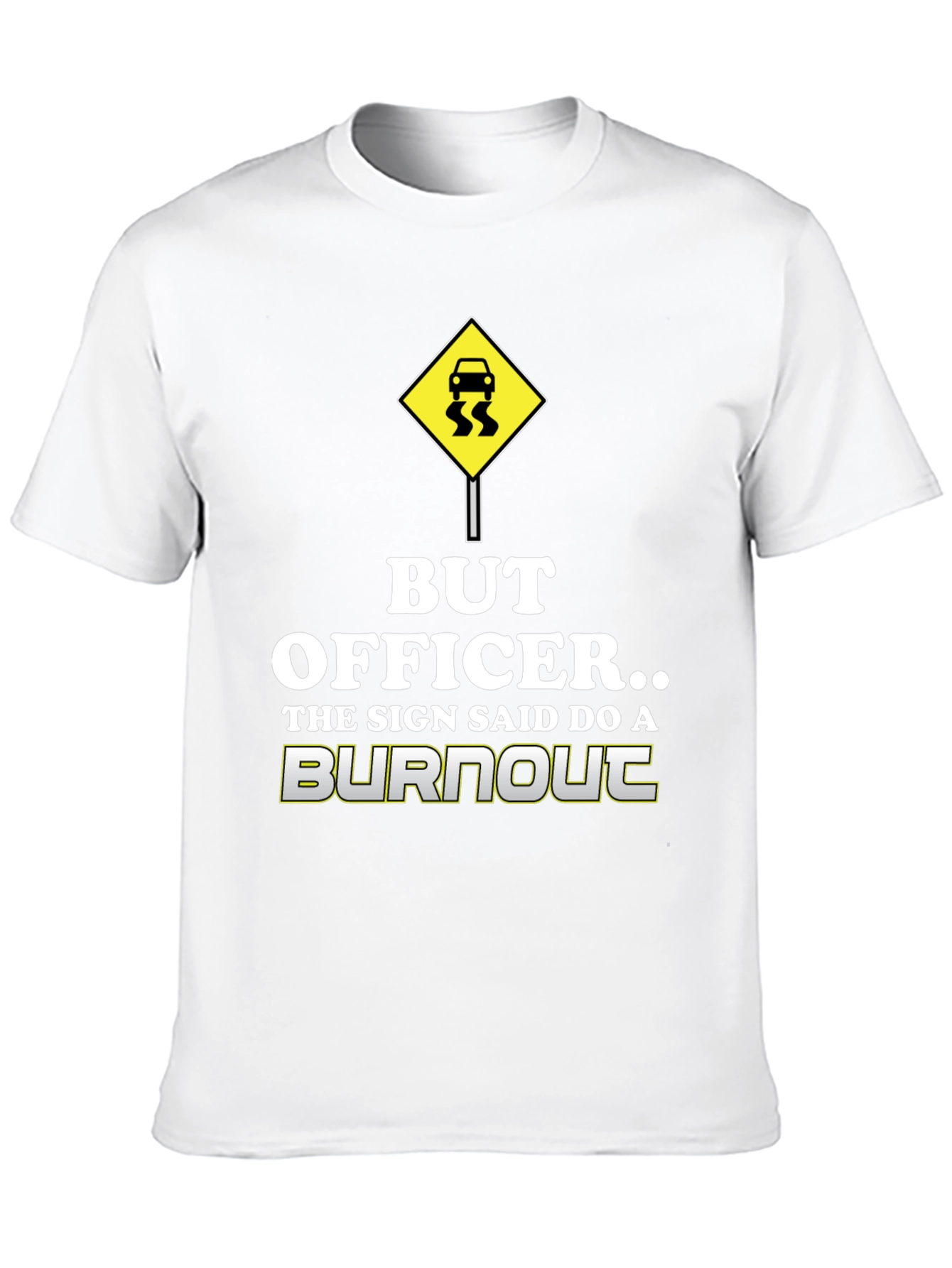 Black But Officer Burnout T-Shirt view 10