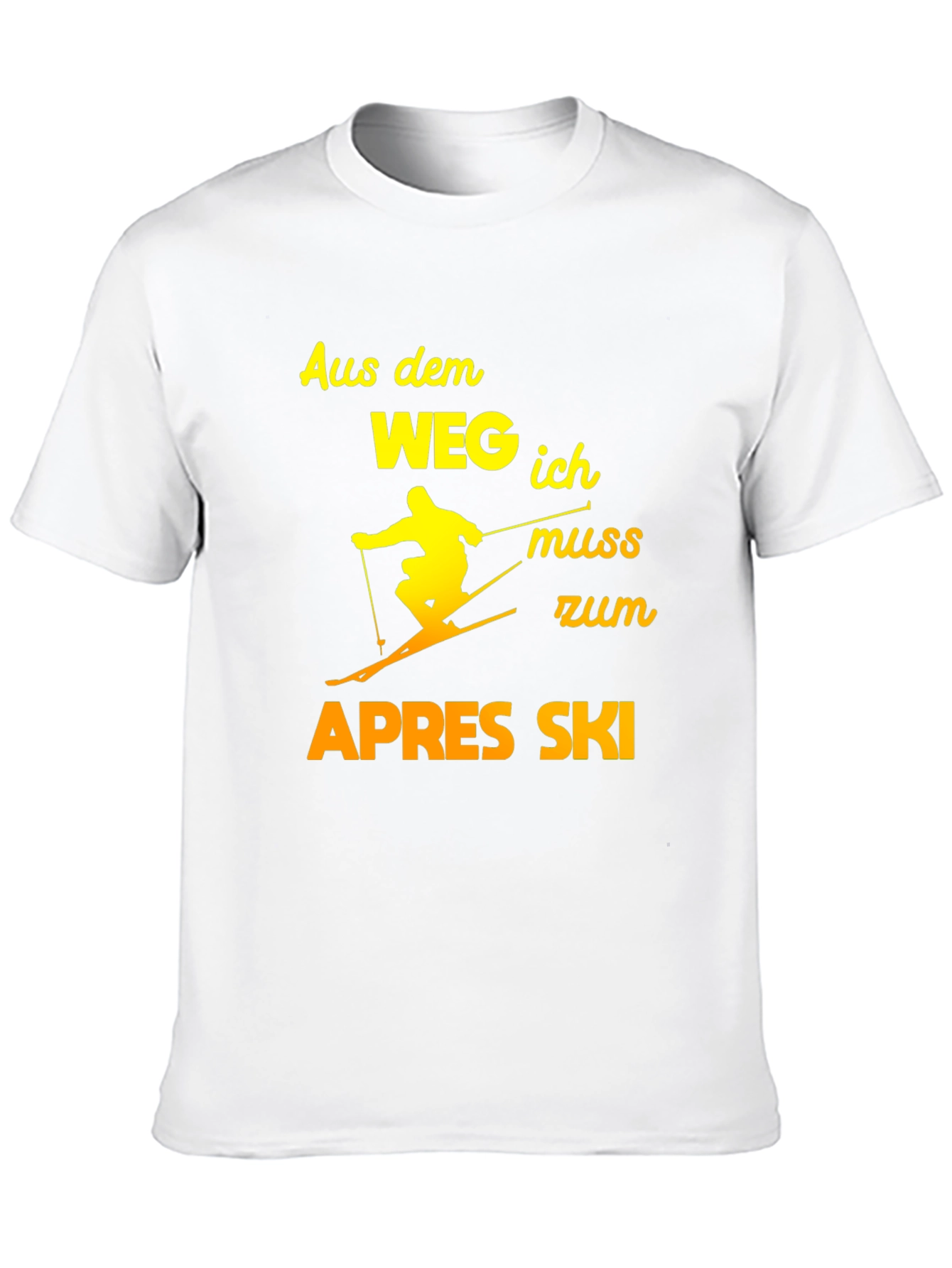 Black Apres Ski T-Shirt - Funny Skiing Tee view 10