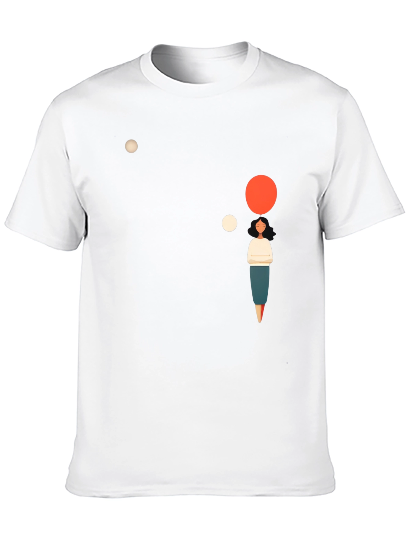 Black Modern Graphic Tee - Minimalist Thought Bubble Design view 10