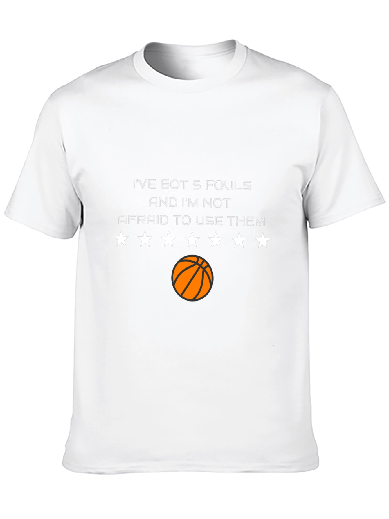 Black I've Got 5 Fouls Basketball T-Shirt view 10