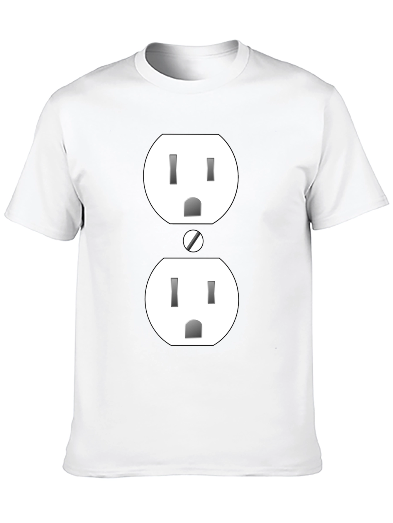 Black Electric Outlet Graphic Tee - Quirky & Fun! view 10