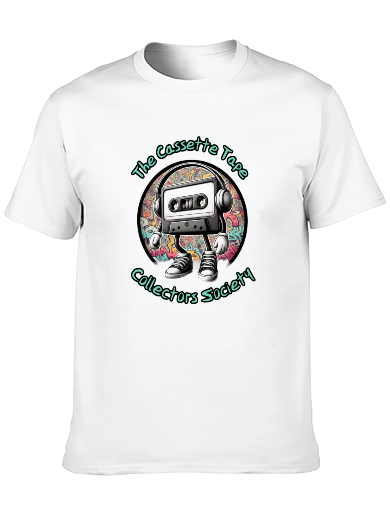 Black Cassette Tape Collectors Society Black Graphic Tee view 10