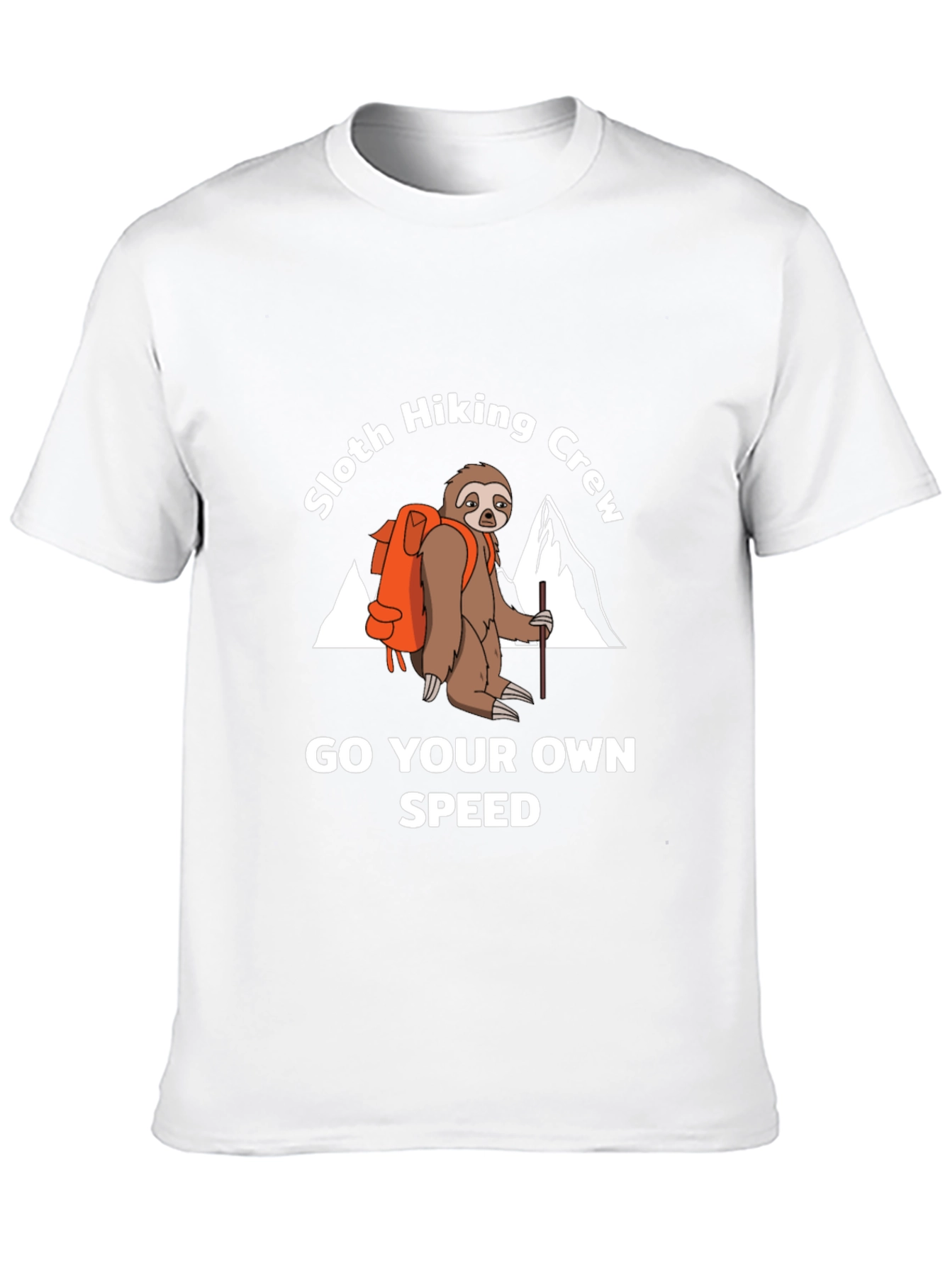 Black Sloth Hiking Crew Graphic Tee - Go Your Own Speed view 10