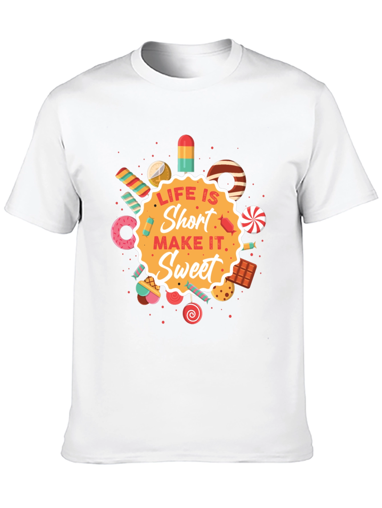 Black Life Is Short Sweet Graphic T-Shirt view 10