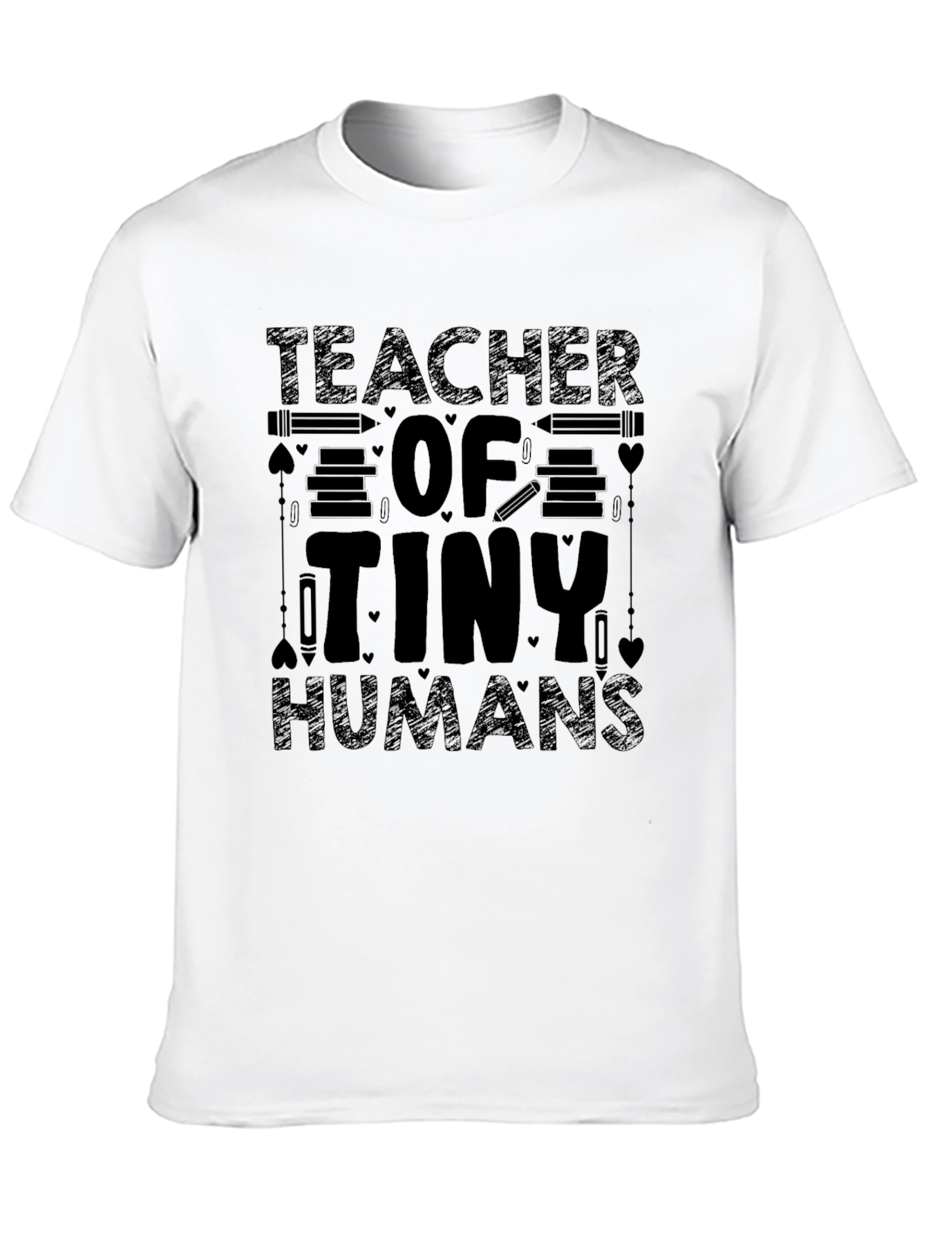 Black Teacher of Tiny Humans Black Graphic T-Shirt view 10