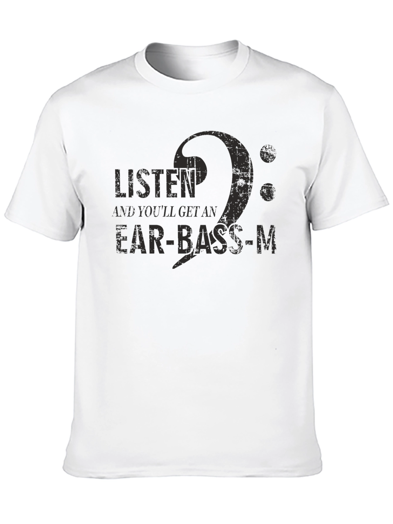Black Ear-Bass-M Graphic Tee - Musician T-Shirt view 10