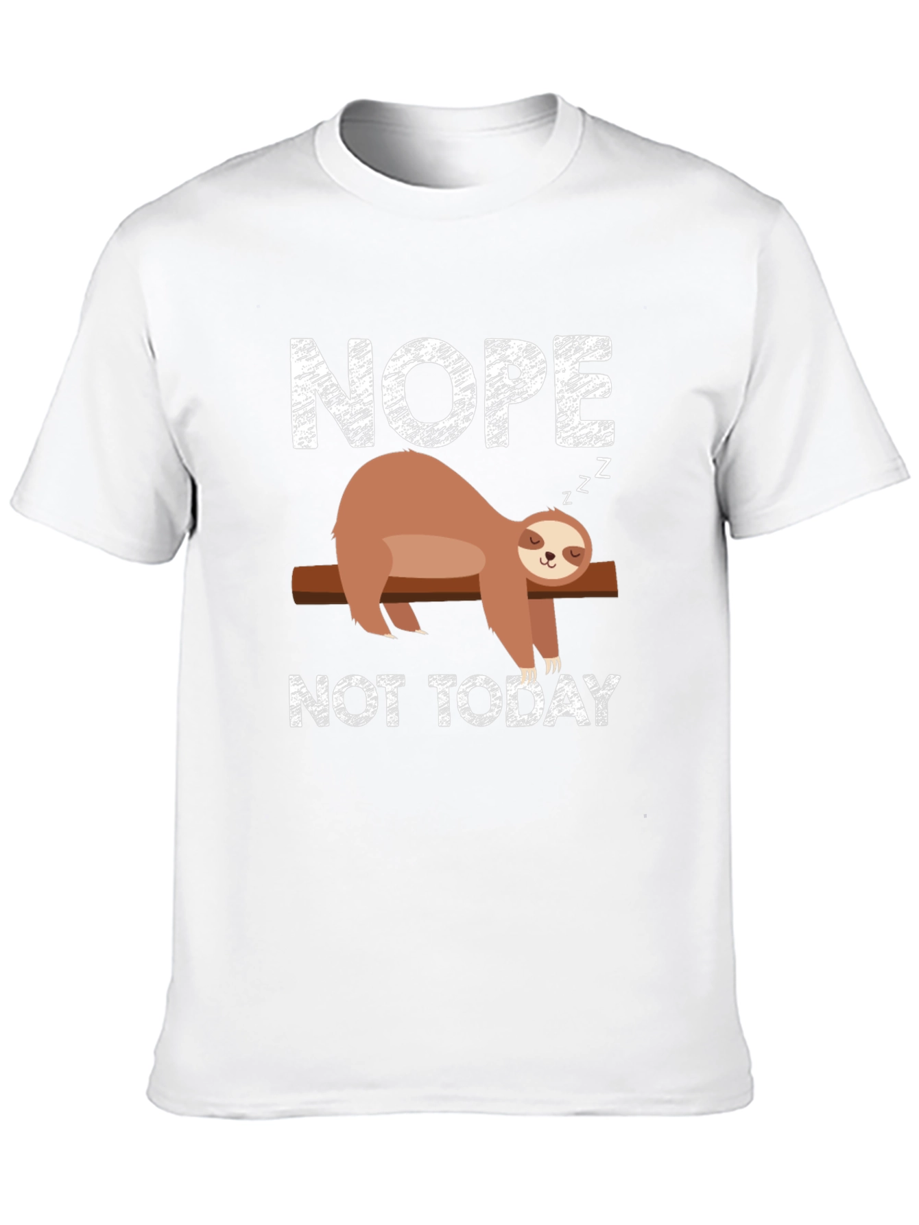 Black Nope Not Today Sloth Graphic Tee - Unisex view 10
