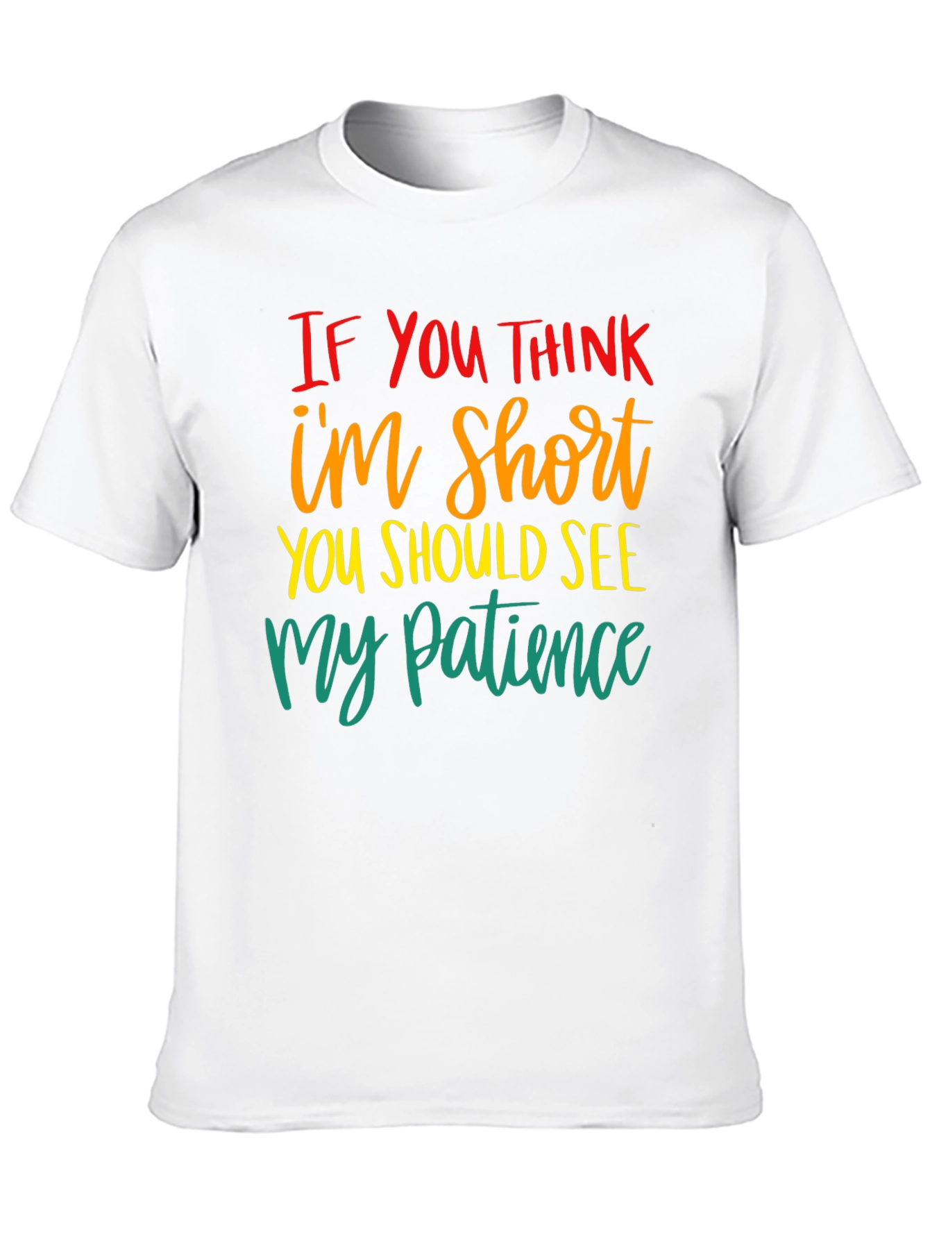 Black Humorous Short Patience Graphic T-Shirt view 10
