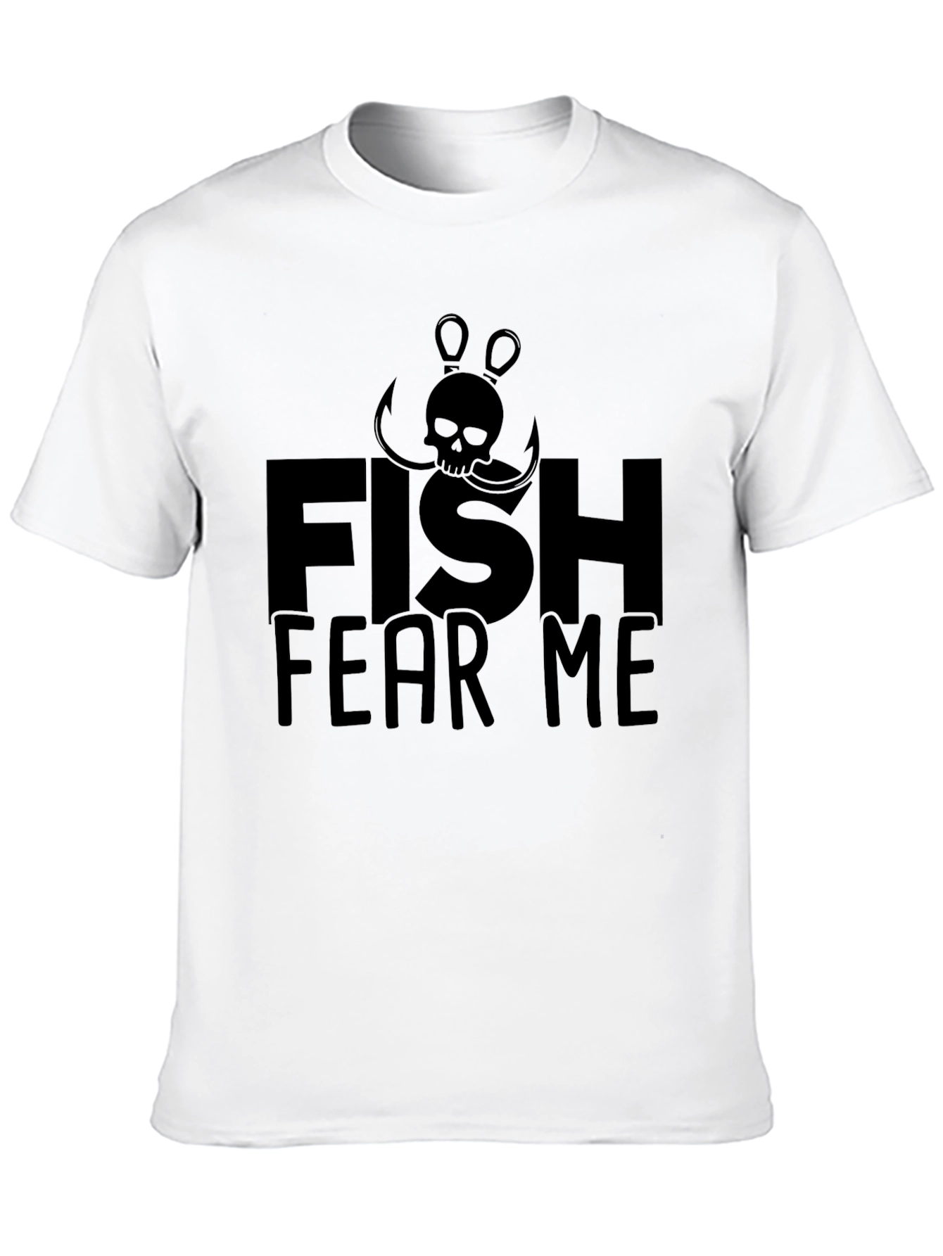 Fish Fear Me T-Shirt - Angler Skull Design - 10