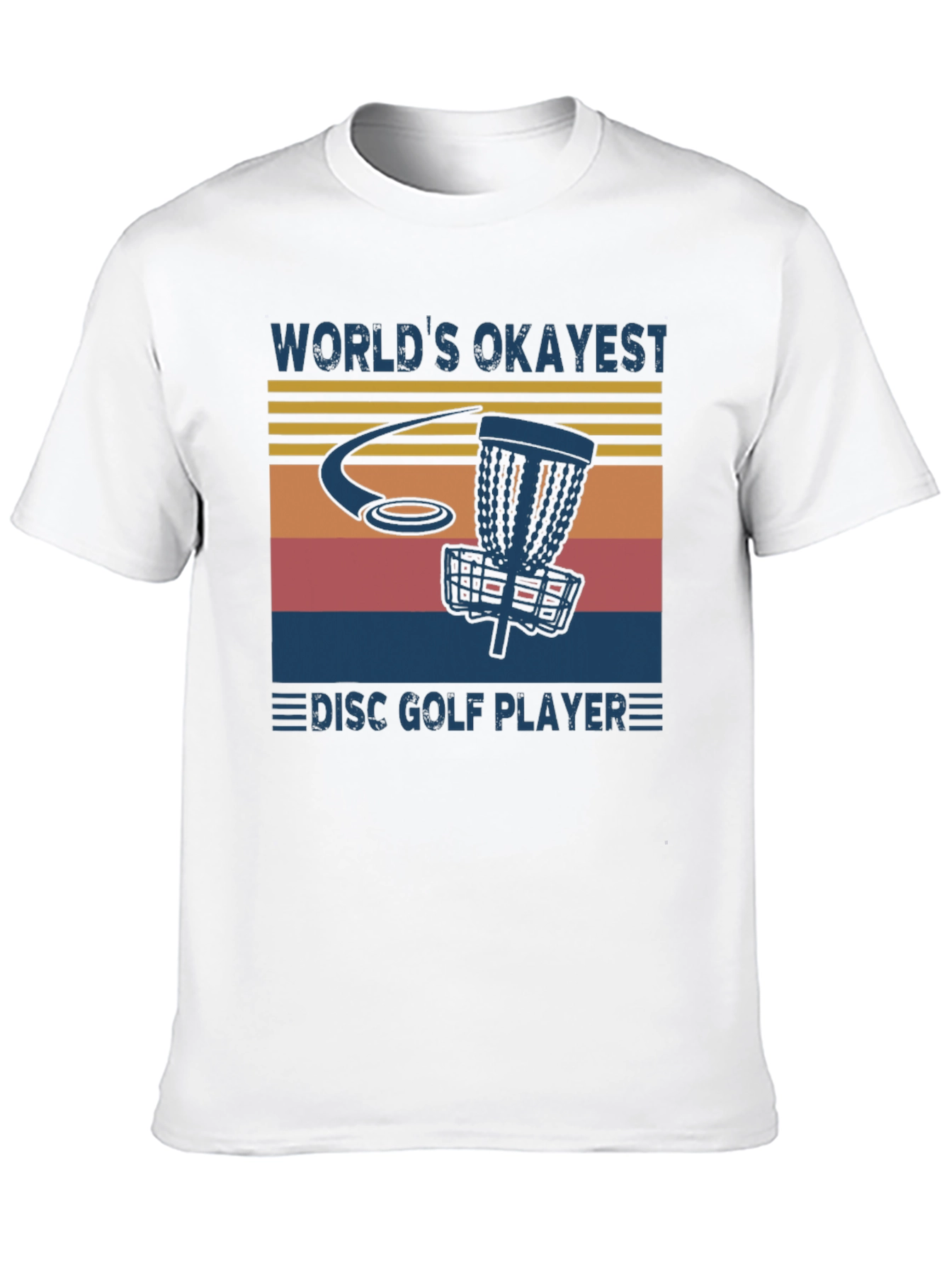 Black World's Okayest Disc Golf Player T-Shirt view 10