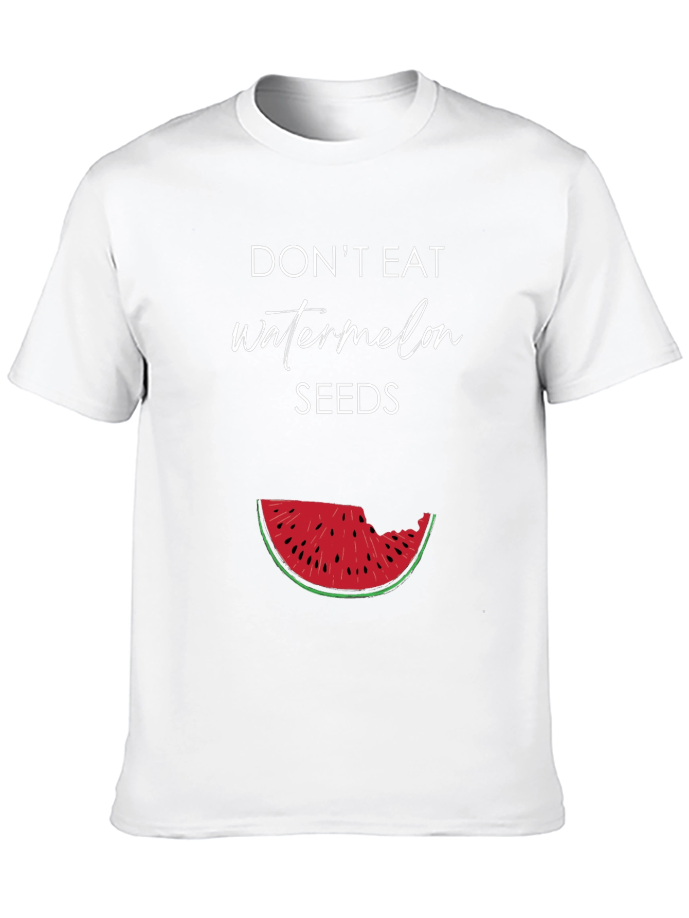 Black Don't Eat Watermelon Seeds Graphic Tee view 10
