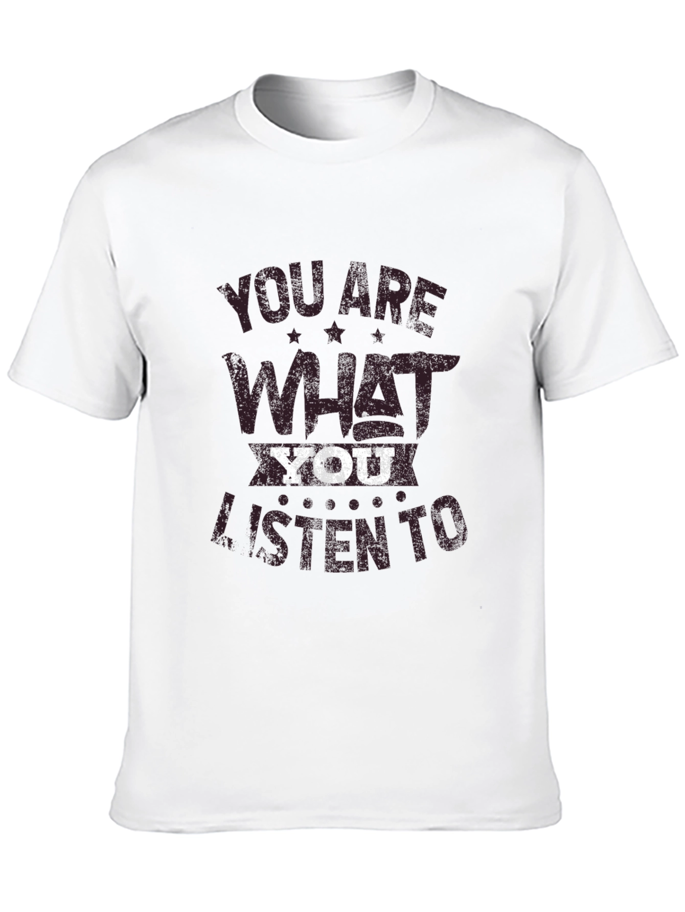 Black You Are What You Listen To Graphic Tee view 10