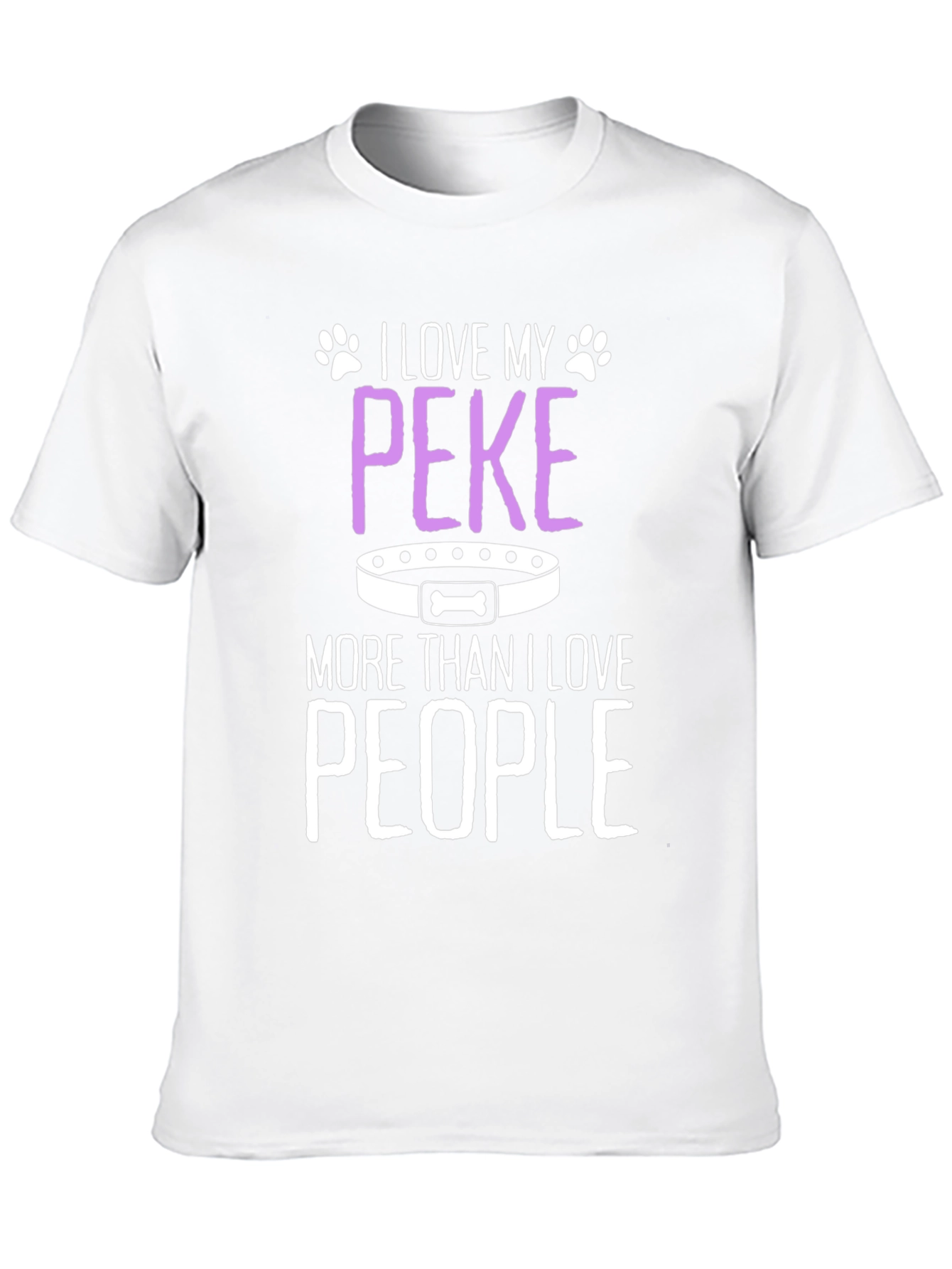 Black I Love My Peke T-Shirt - Dog Lover Tee view 10