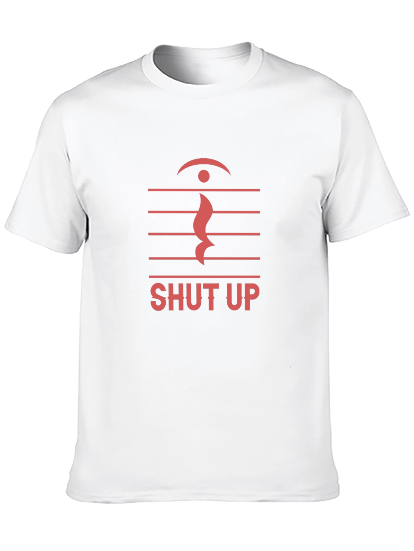Black Shut Up Music Note Graphic T-Shirt view 10