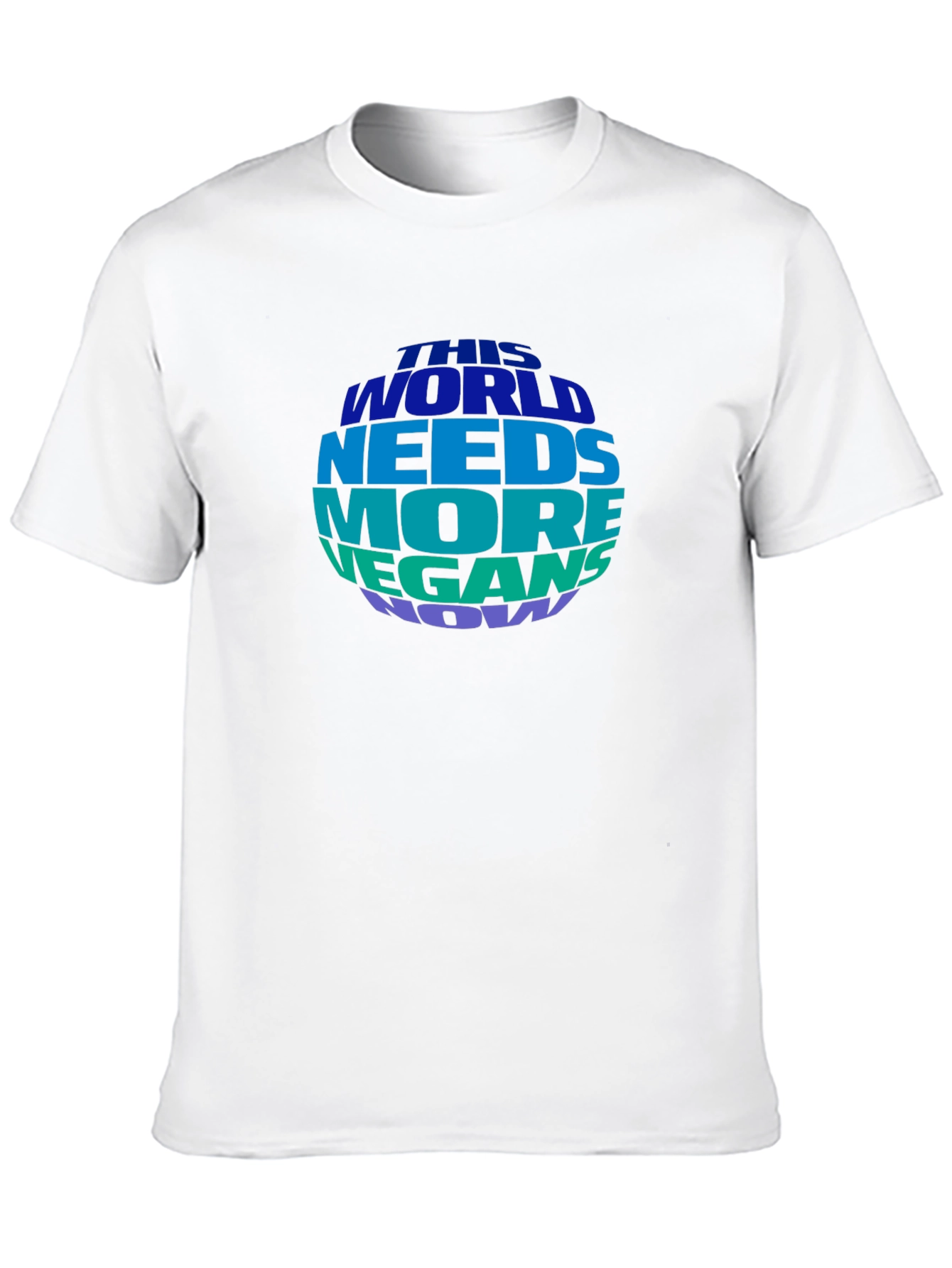 Black Vegan T-Shirt - This World Needs More Vegans Now view 10
