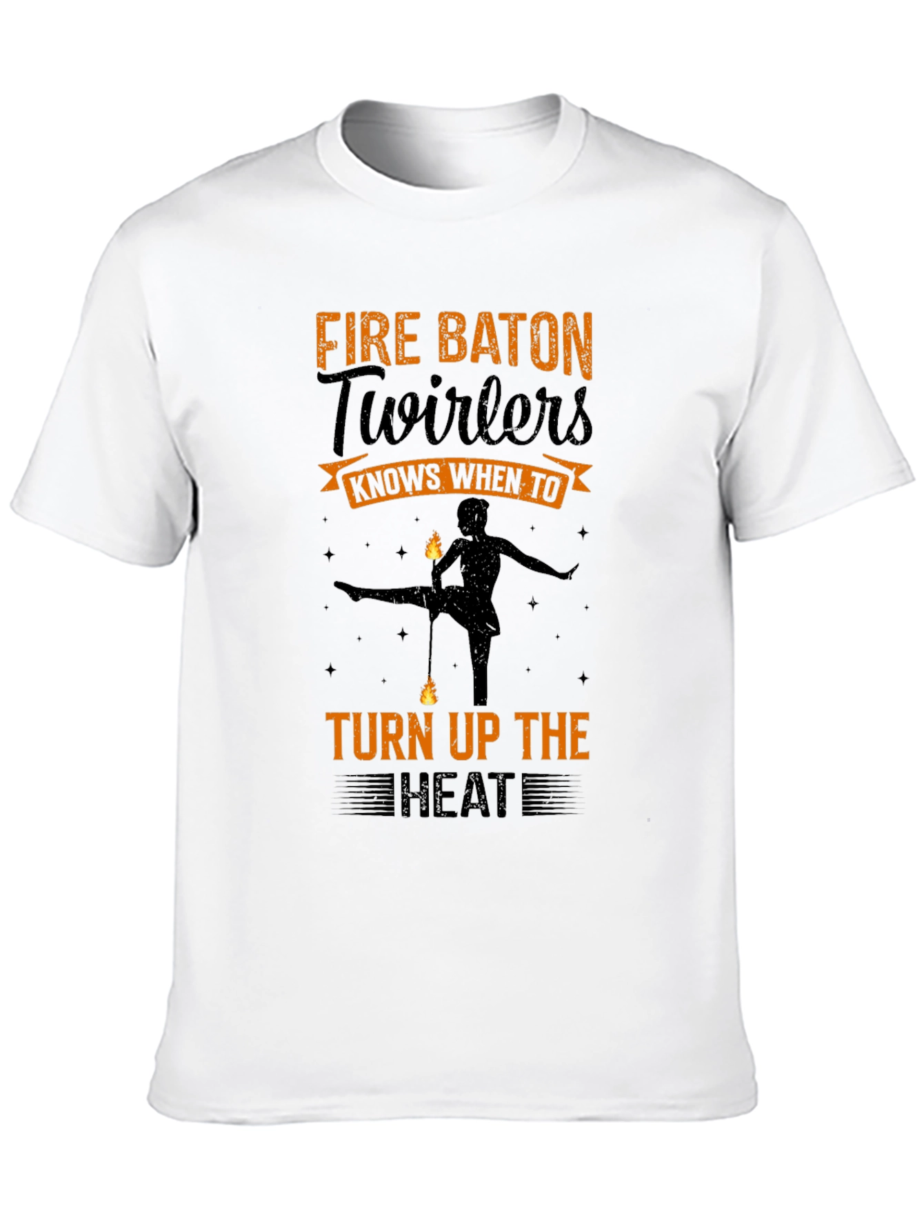 Black Fire Baton Twirlers T-Shirt - Turn Up the Heat! view 10